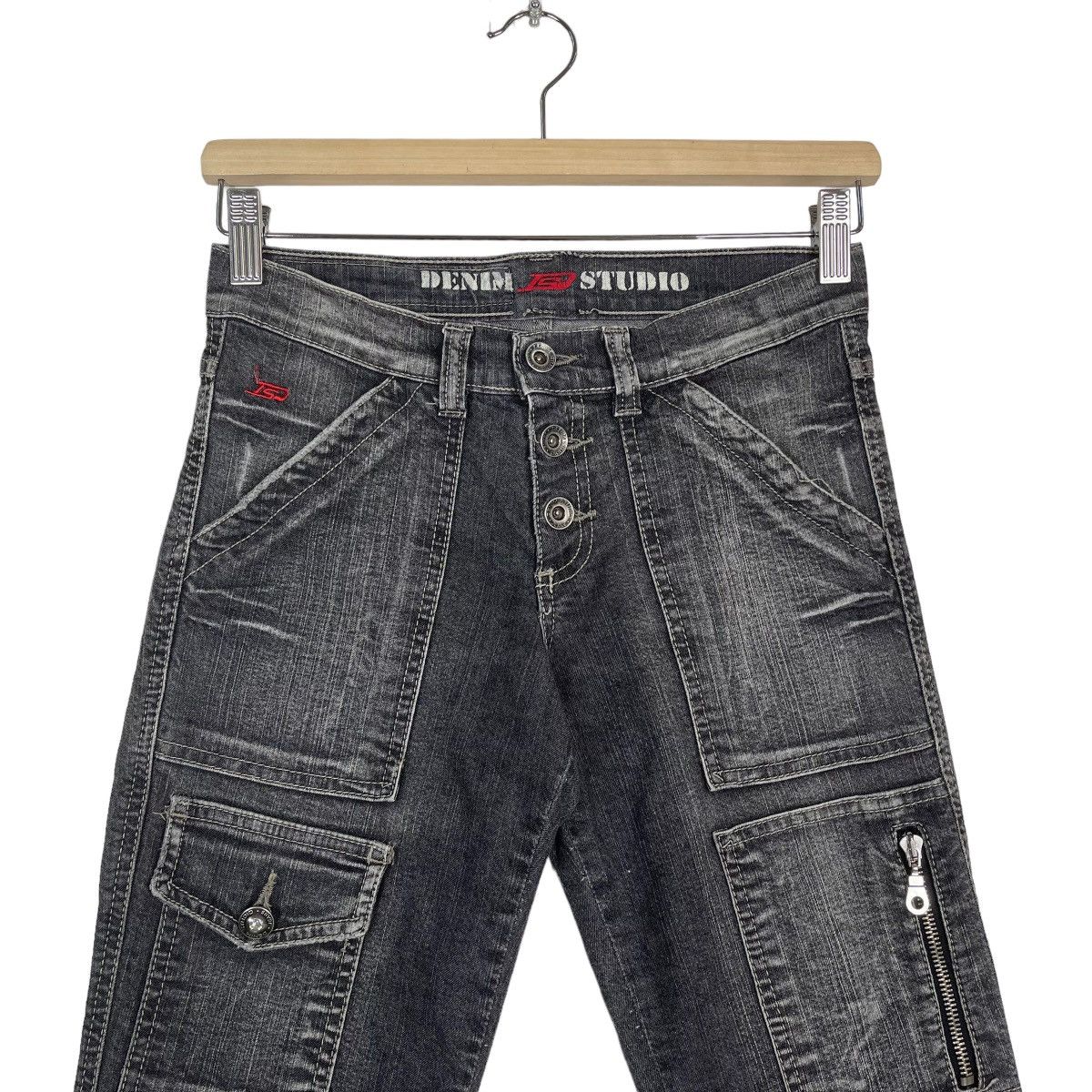 GOSTAR DE FUGA Denim Studio Bootcut Multipocket Flare Jeans Size US 27 - 3 Thumbnail