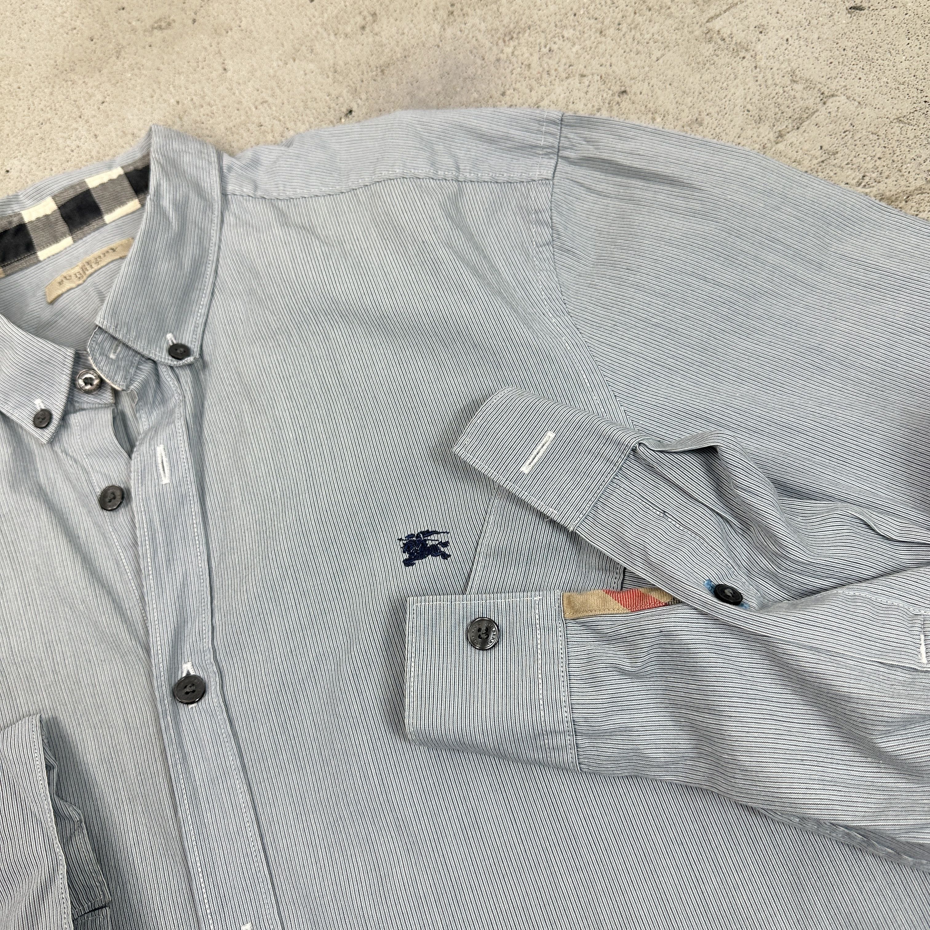 Burberry × Vintage Vintage Casual Preppy Old Money Burberry Shirt 00s Size US M / EU 48-50 / 2 - 3 Thumbnail