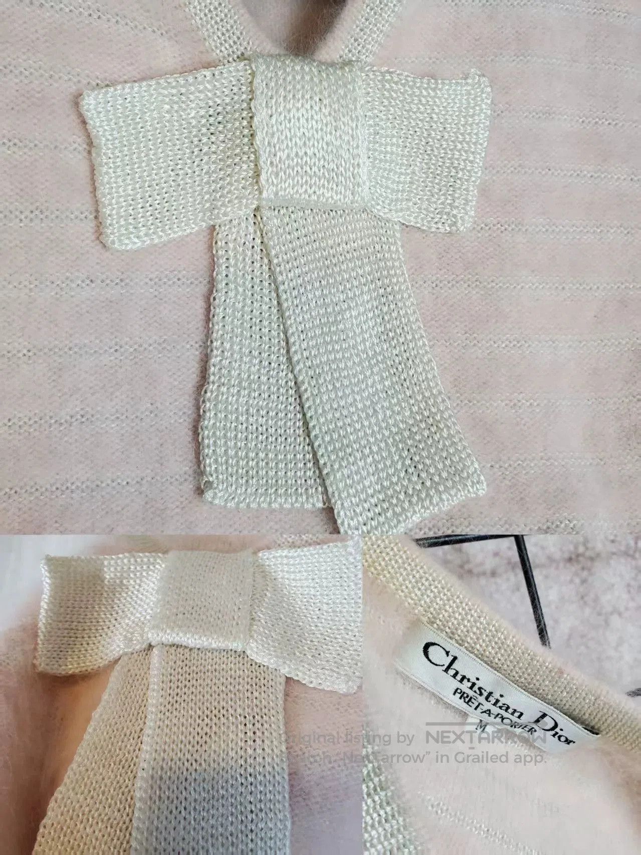 Dior dior macaron pink knit bow top. Size US S / EU 44-46 / 1 - 6 Thumbnail