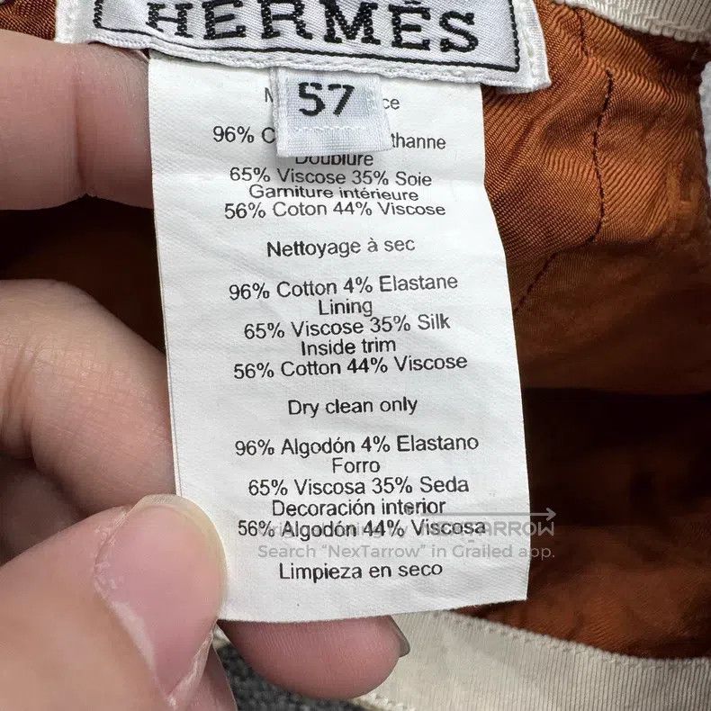 Hermes Hermes size 57 Embroidered Letter Trucker Hat Size ONE SIZE - 6 Thumbnail