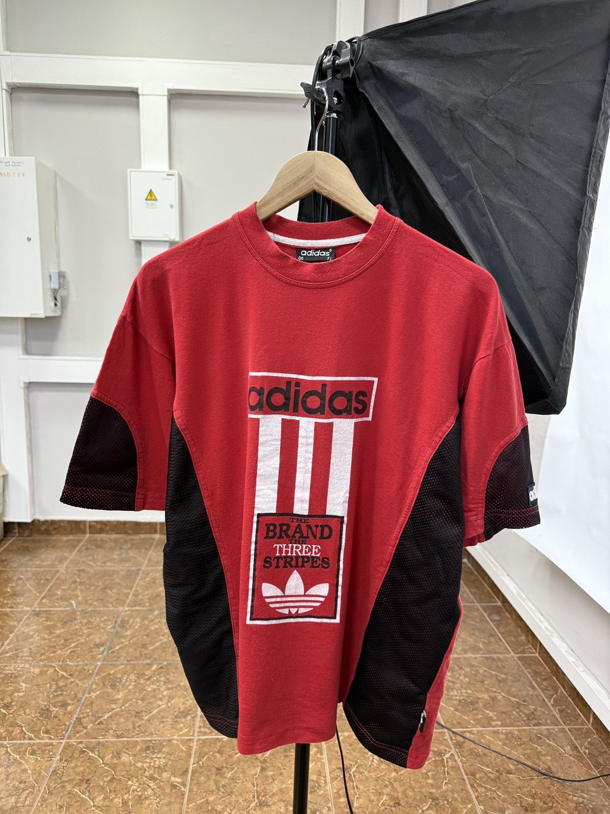 Adidas 🇩🇪 Vintage 80s Adidas Retro T-Shirt Rare Y2K Bundeswehr Size US L / EU 52-54 / 3 - 2 Thumbnail
