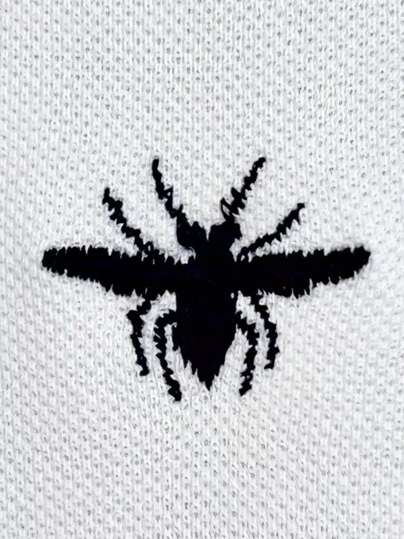 Dior Dior Dior Embroidered Bee White Polo Shirt for Men-2507 Size US S / EU 44-46 / 1 - 8 Thumbnail