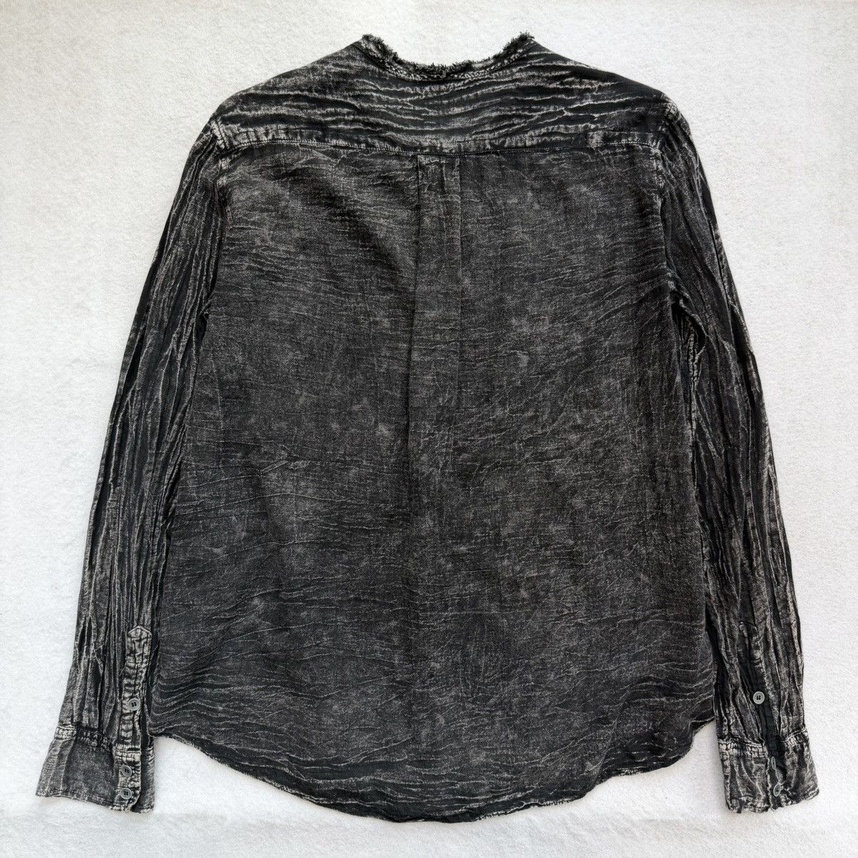 Other 2000s Raquel Allegra Ash Veil Collarless Hidden Button Shirt Size US S / EU 44-46 / 1 - 2 Thumbnail