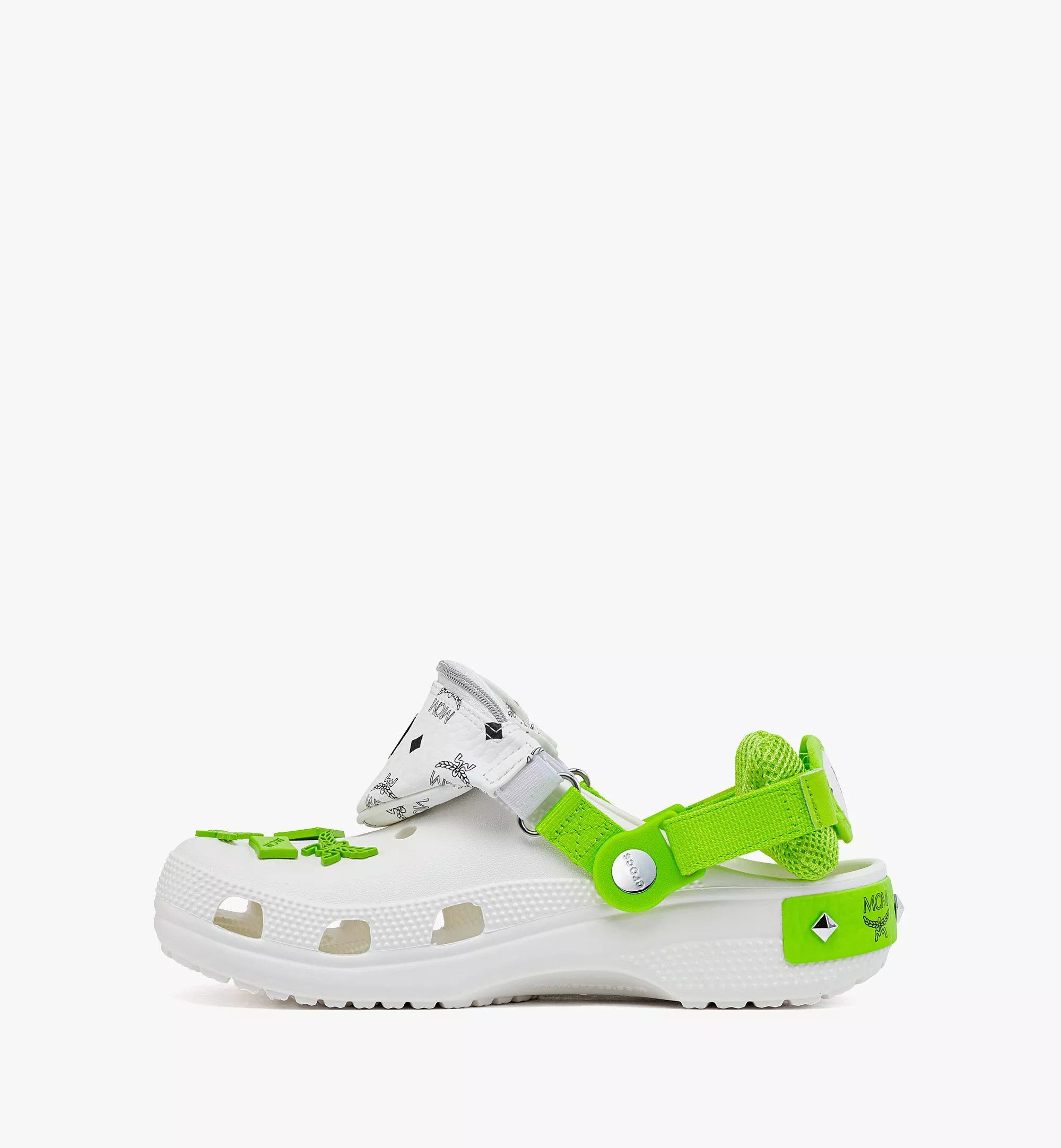 Crocs × MCM o1mt1gz0525 Crocs Sandals in White/Green Size US 6.5 / IT 36.5 - 2 Thumbnail