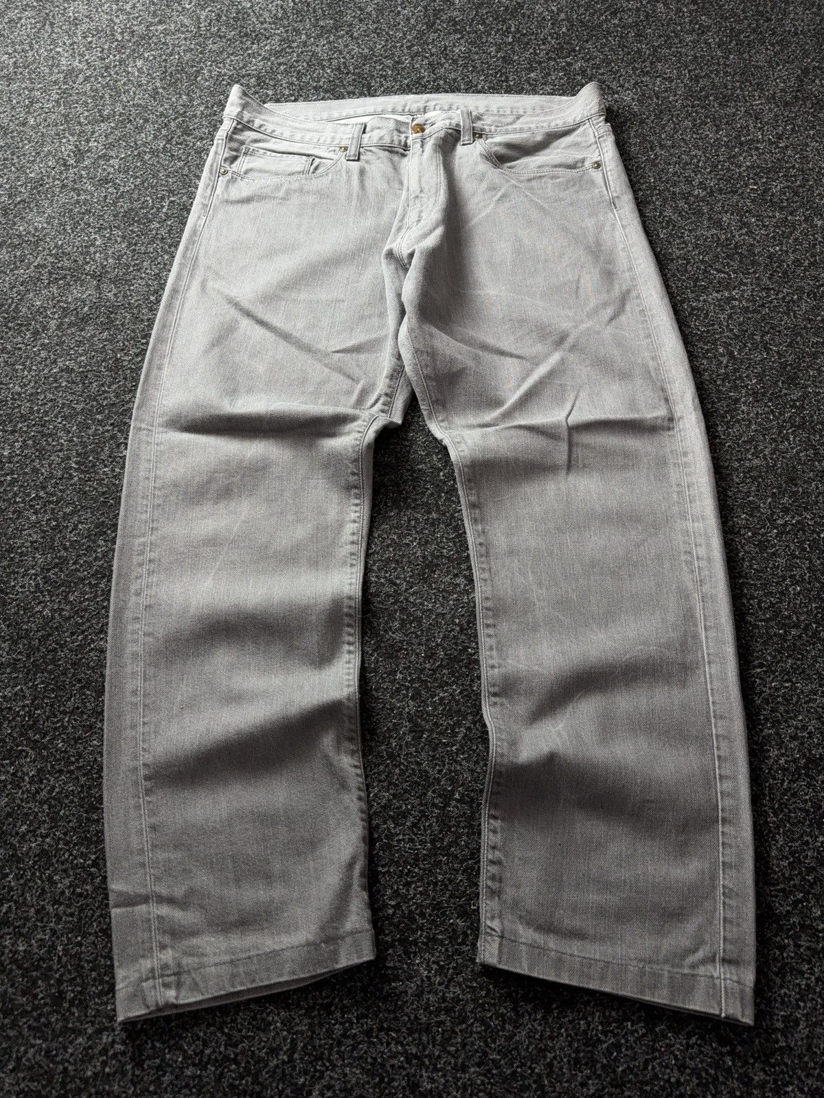 Carhartt 00s Y2K Vintage Carhartt Light Grey Work Pants Relaxed Fit Size US 36 / EU 52 - 2 Thumbnail