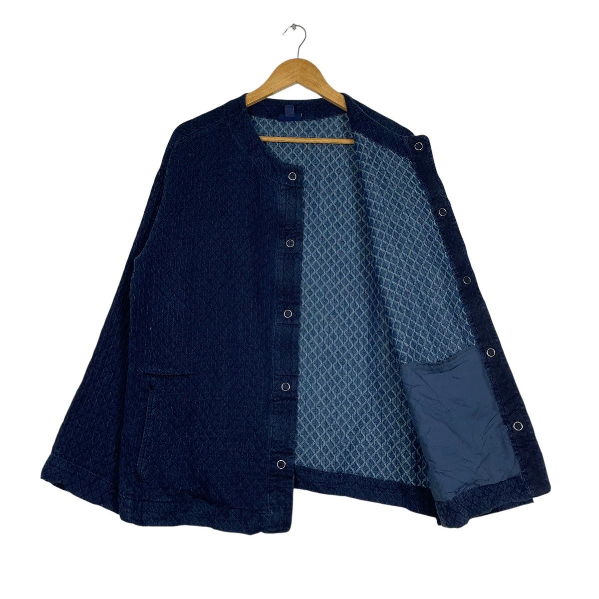 45rpm × Indigo × Japanese Brand 💥INDIGO PURE JILL BUTTON JACKET Size US M / EU 48-50 / 2 - 9 Thumbnail