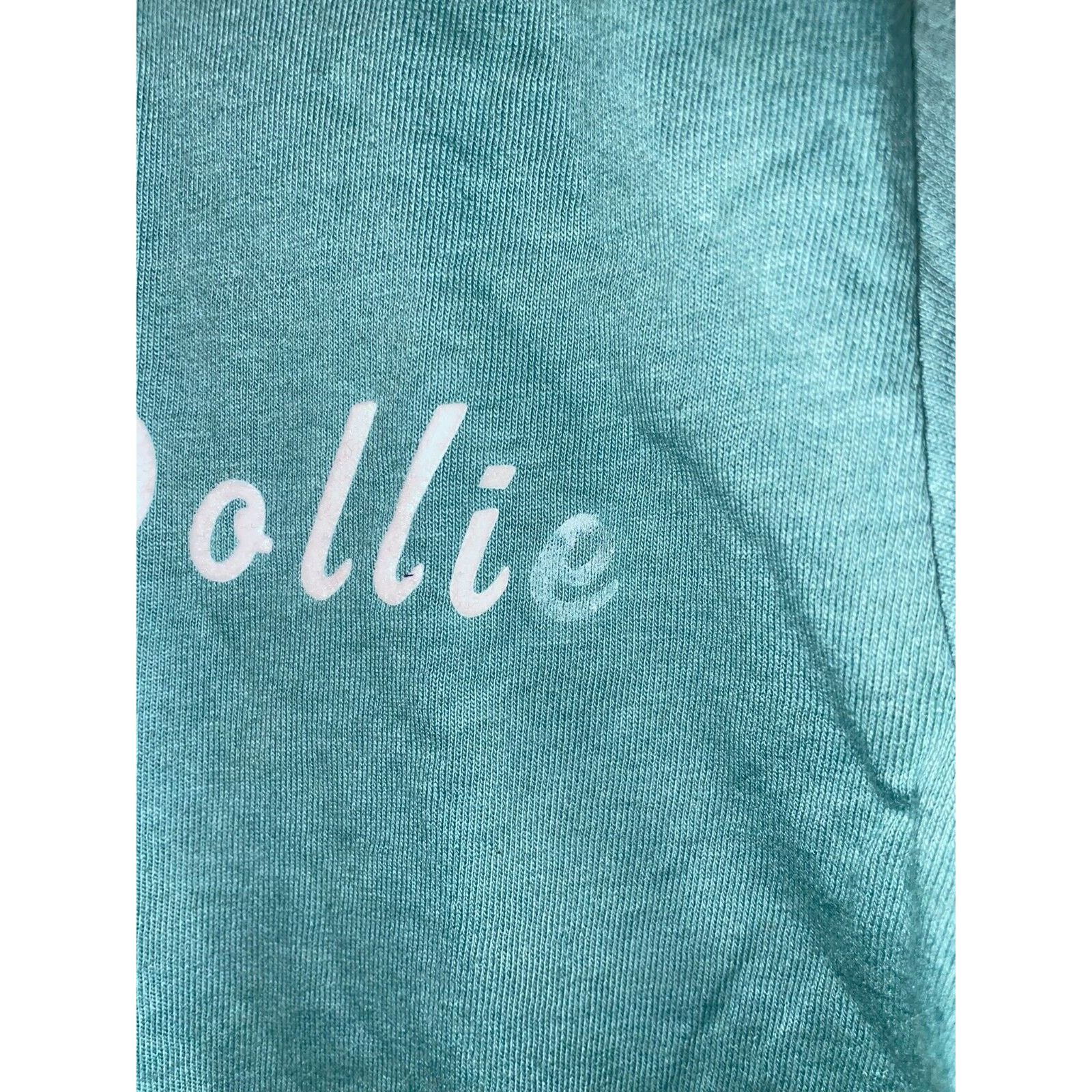 Jerzees Vintage Hollie Shirt Dollie Green Script Text Tee VTG 90s S Size US S / EU 44-46 / 1 - 5 Thumbnail