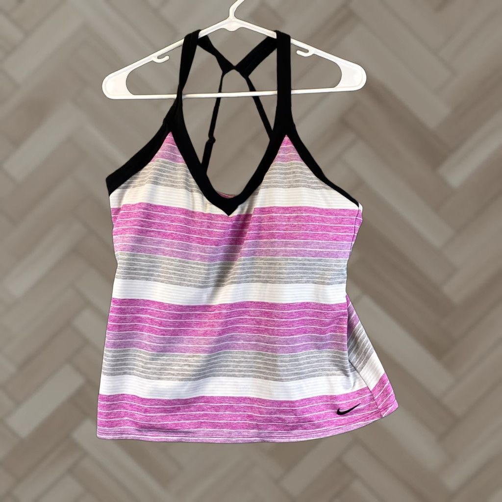 Nike Women's Nike Dri-Fit Tank Top Racer Back XL Purple Gray 51-25 Size XL / US 12-14 / IT 48-50 - 1 Thumbnail