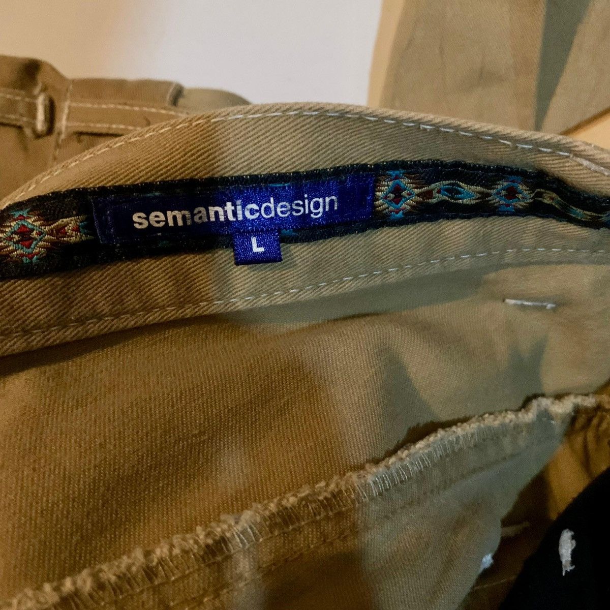 semanticdesign Semantic Design Double Waist Zipper Pants Size US 33 - 7 Thumbnail