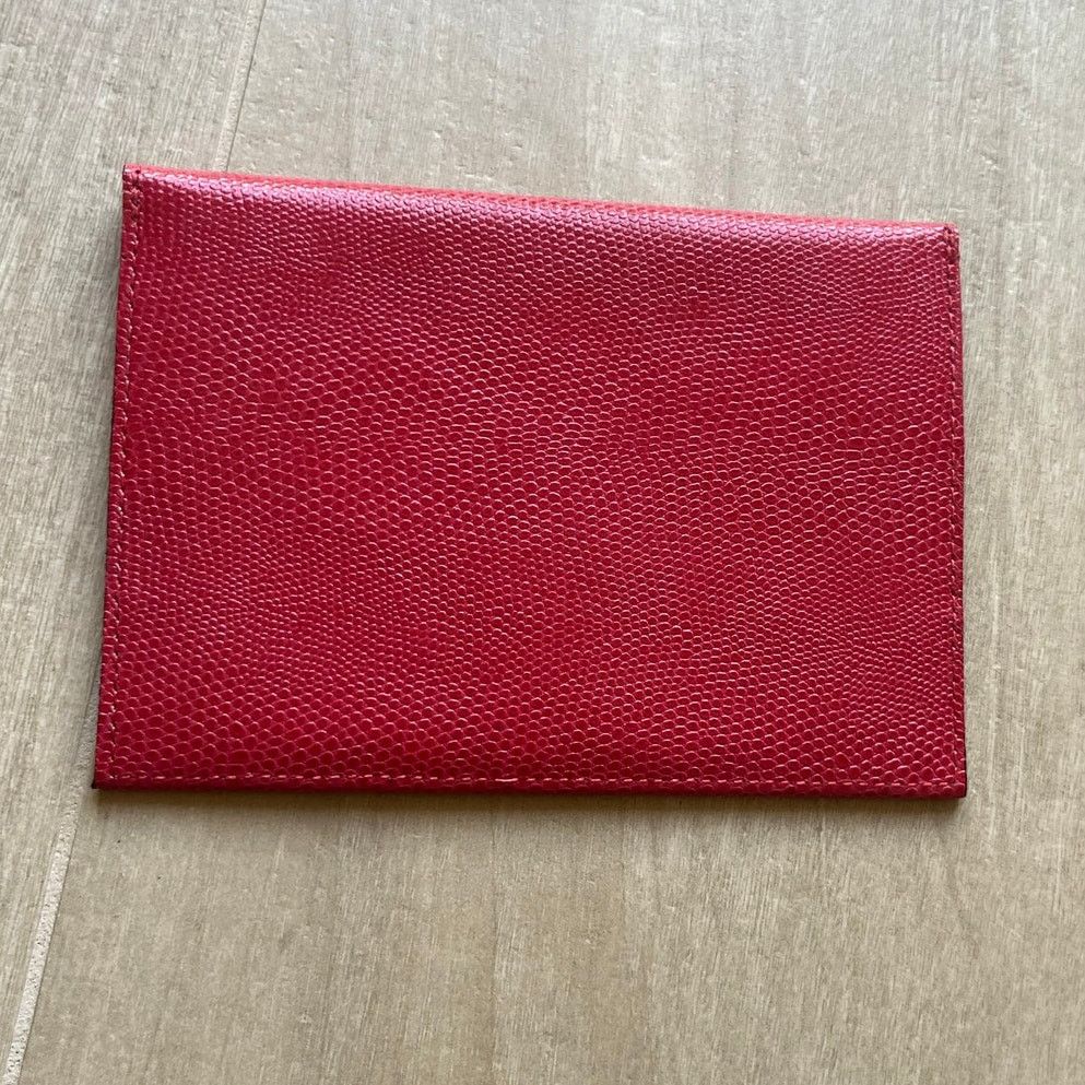 Other RAIKA Red Leather 4"x6" Photo Envelope Holder Picture Case Size ONE SIZE - 3 Thumbnail