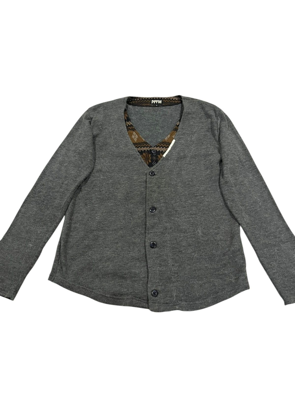 If Six Was Nine PPFM IF SIX WAS NINE LGB STYLE DOUBLE LAYER CARDIGAN Size US L / EU 52-54 / 3 - 1 Thumbnail