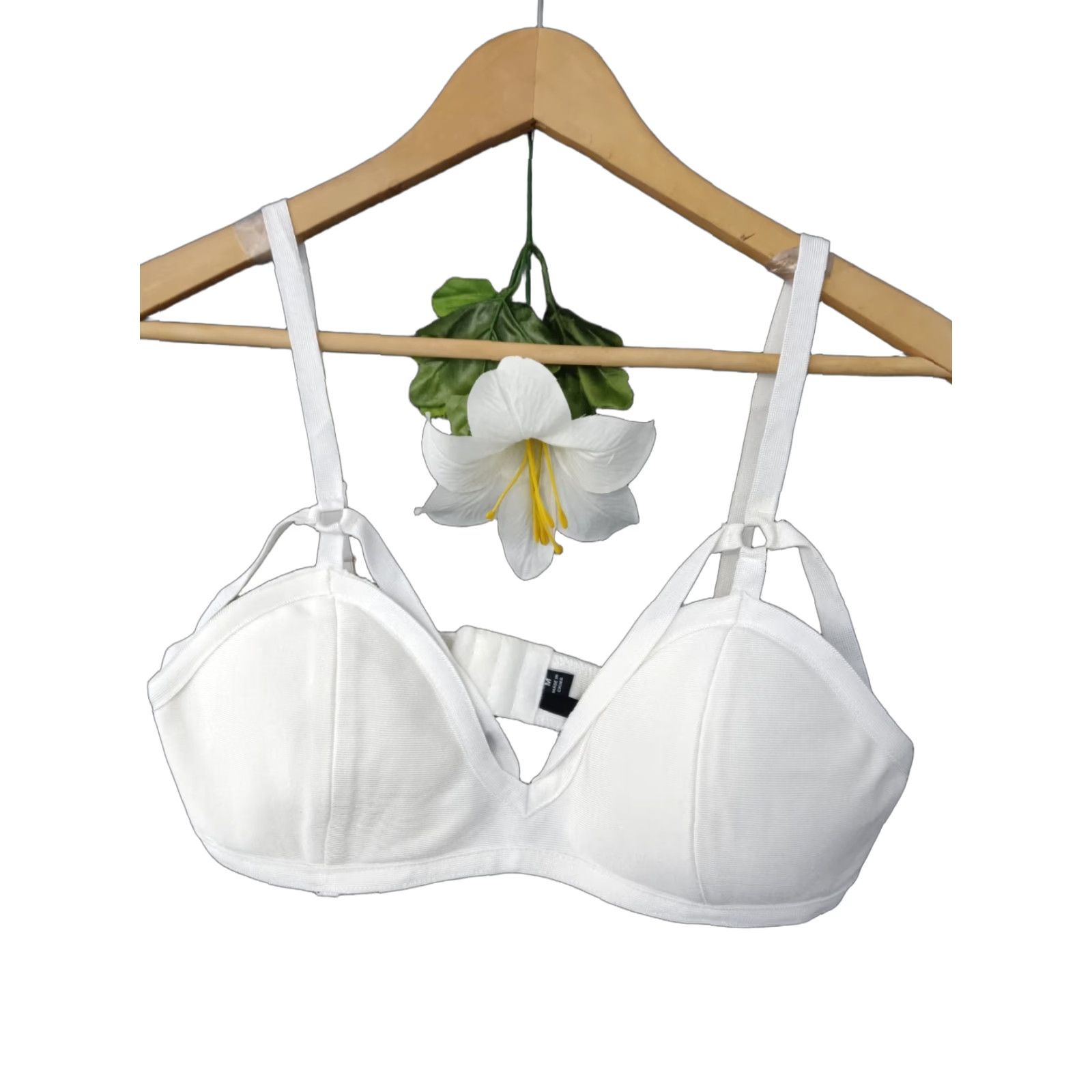 Vintage Codigo Sexy Strappy White Women's Bra M Size Size ONE SIZE - 1 Thumbnail