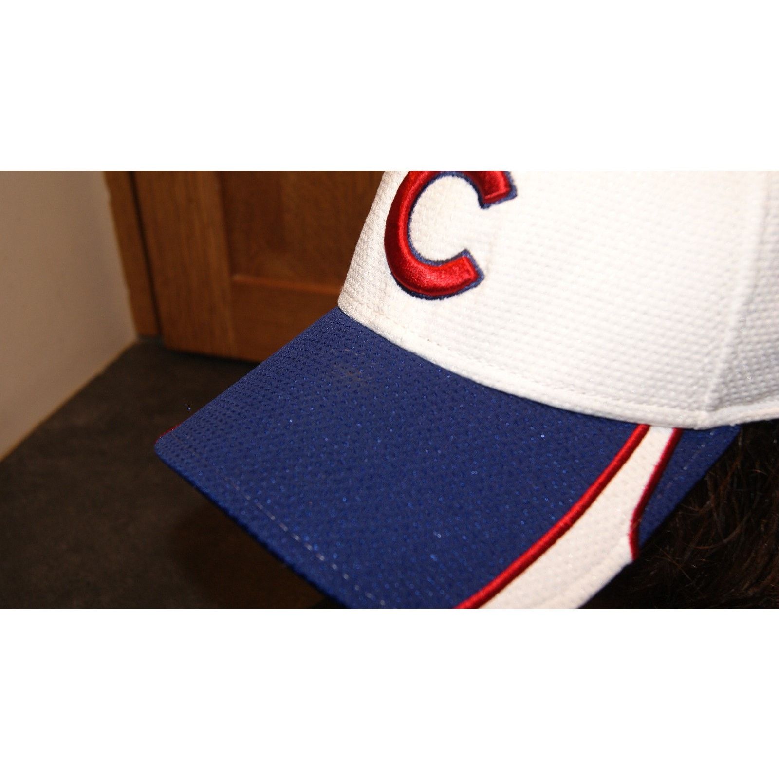 New Era VTG Y2K Chicago Cubs New Era S/M Fitted Hat Cap White Blue Size ONE SIZE - 7 Thumbnail