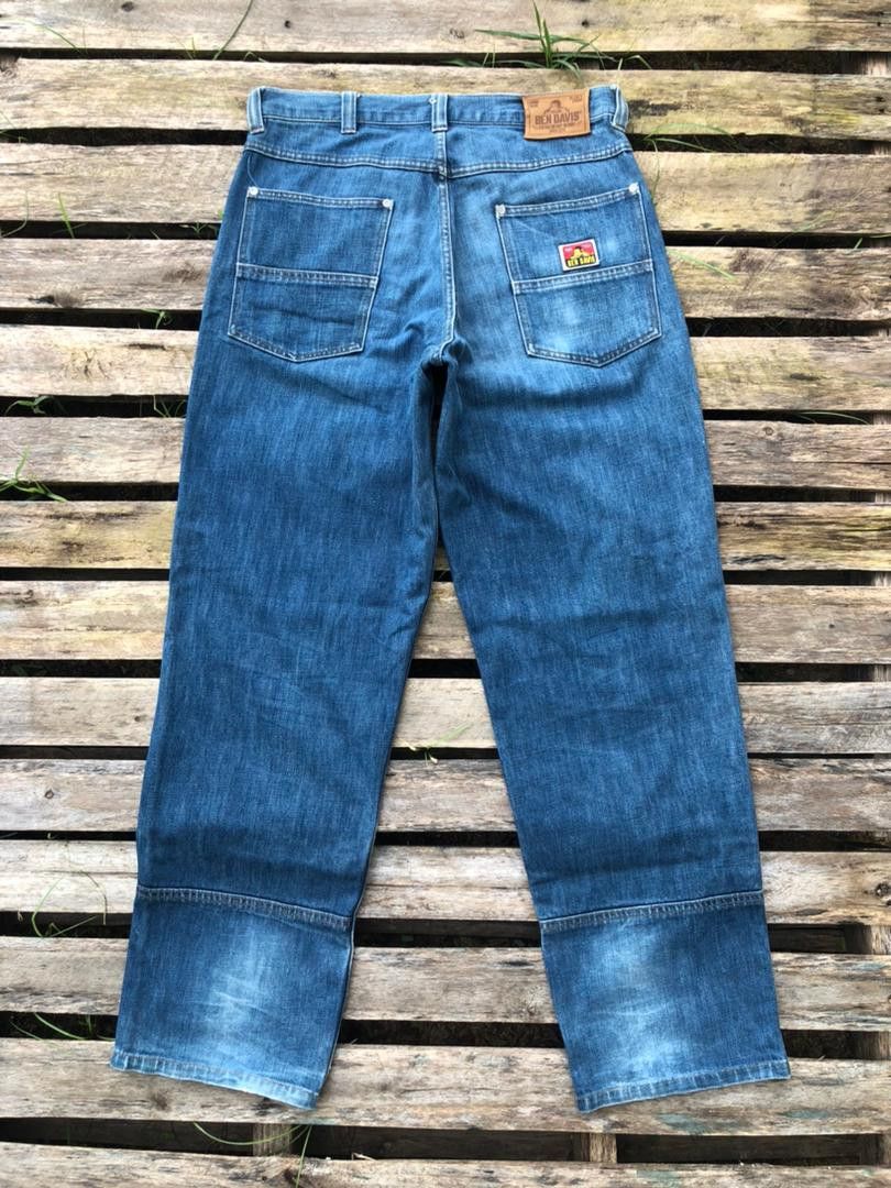Ben Davis Rare🔥 Vintage Ben Davis Double Knee Denim Jeans Size US 32 / EU 48 - 2 Thumbnail