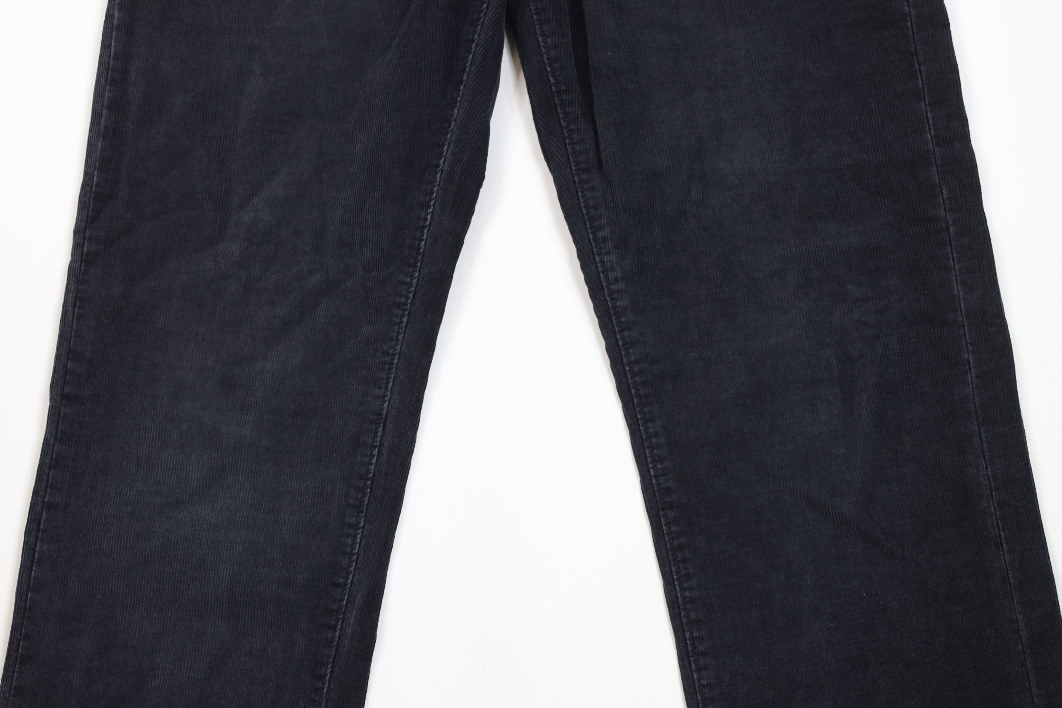 J.Crew × Vintage Vintage J Crew Faded Straight Leg Corduroy Chino Pants Black Size US 33 - 3 Thumbnail