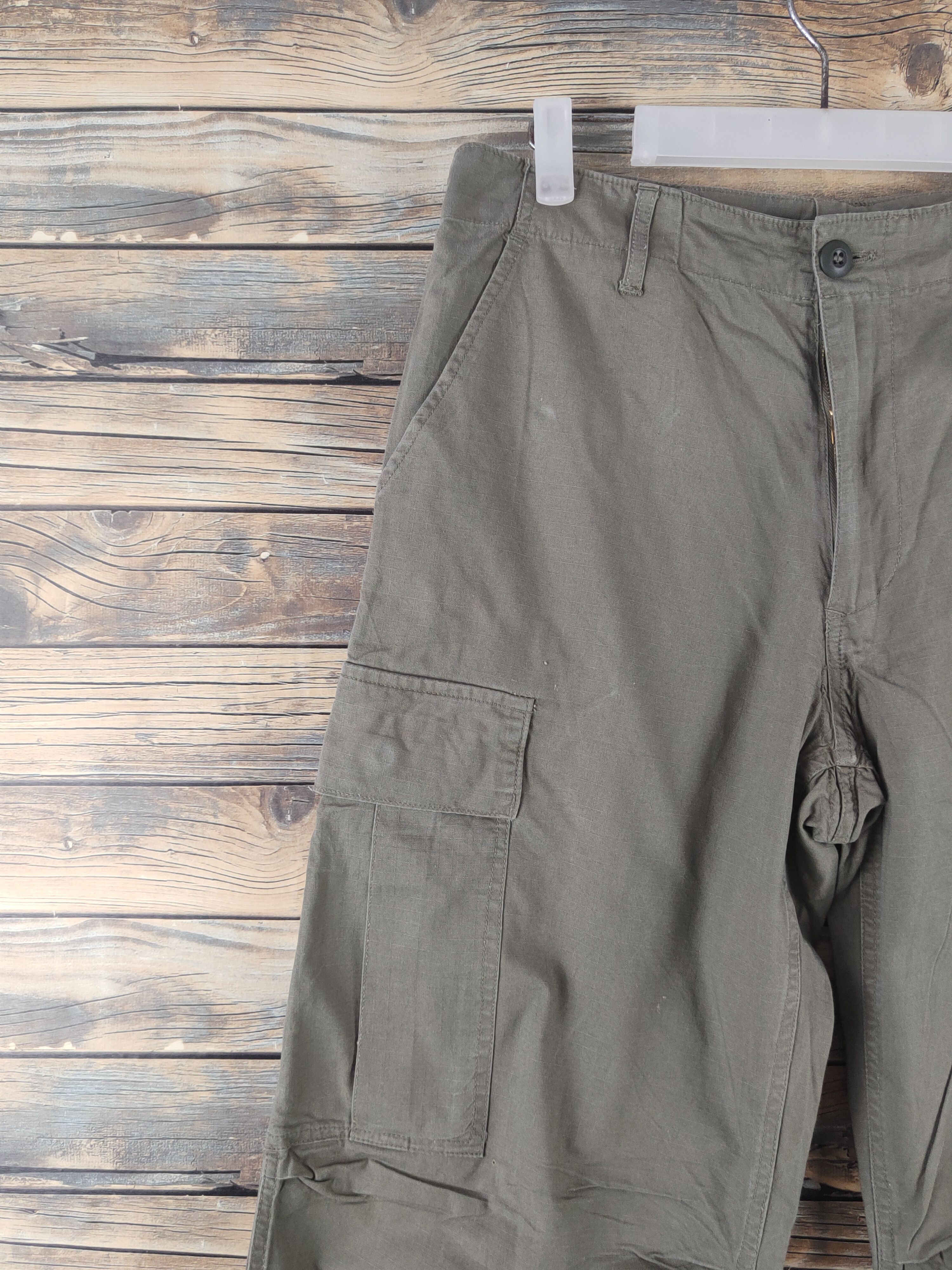 Japanese Brand DL Japanese Brand Army Green Multipocket Cargo Pants #1926 Size US 29 - 3 Thumbnail