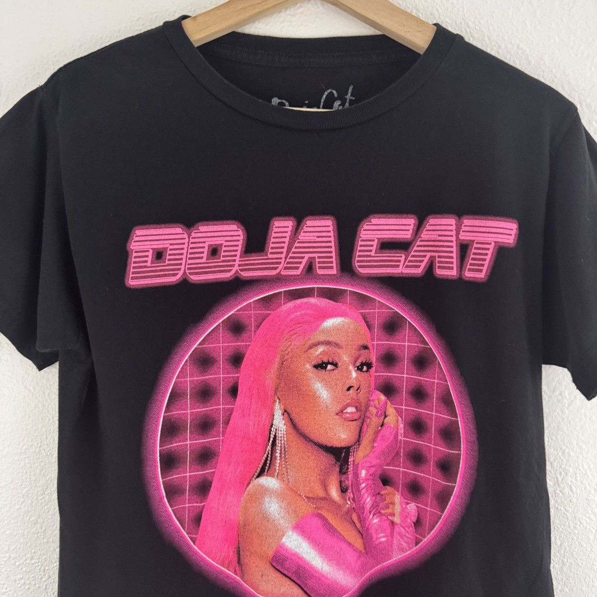 Other DOJA CAT Black Hot Pink Portrait Short Sleeve Graphic Tee Size S / US 4 / IT 40 - 2 Thumbnail