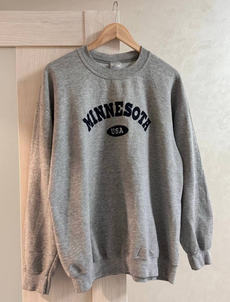 Vintage Vintage Grey Minnesota Spellout Hoodie Crazy USA Size US L / EU 52-54 / 3 - 4 Thumbnail