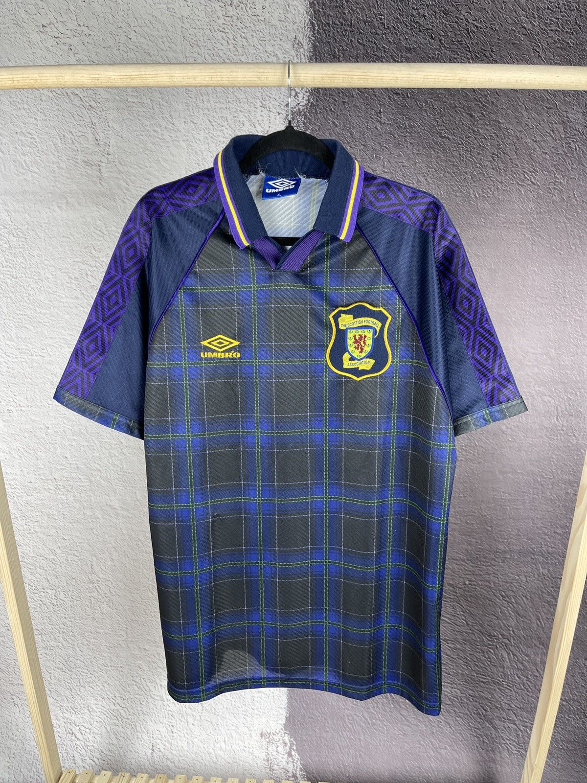 Umbro Scotland 1994 1996 home soccer jersey football shirt