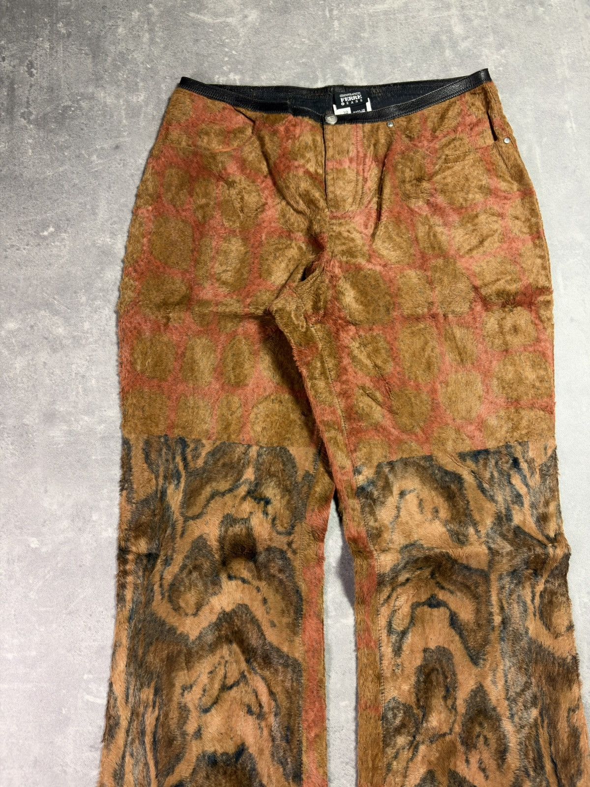 Gianfranco Ferre 00s Gianfranco Ferre Jeans Fur 3D Trompe L’oeill Print 30 44 Size US 28 / EU 44 - 3 Thumbnail