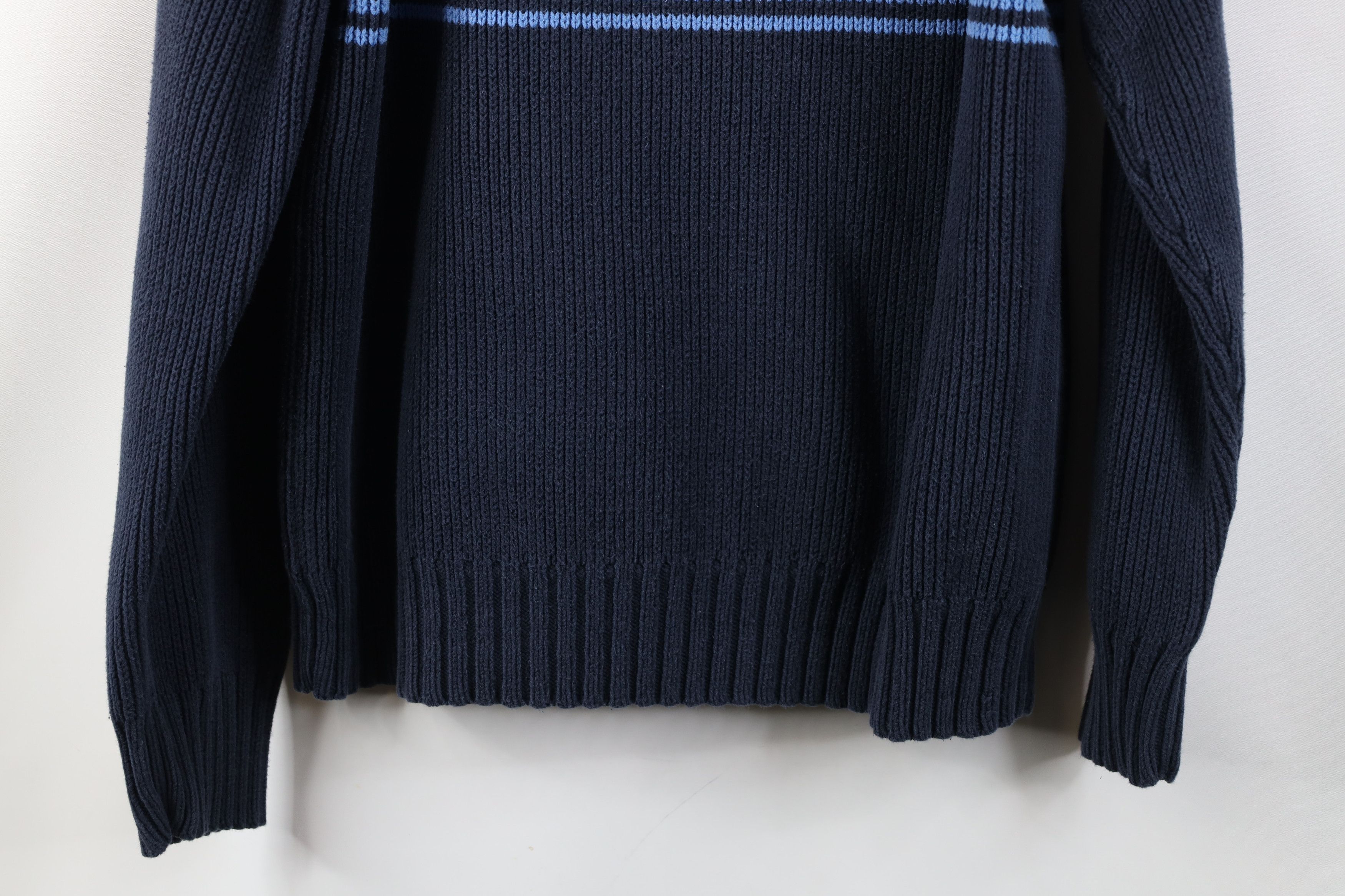 Gap Vintage Y2K Gap Heavy Cotton Ribbed Knit Half Zip Sweater Size US M / EU 48-50 / 2 - 12 Thumbnail