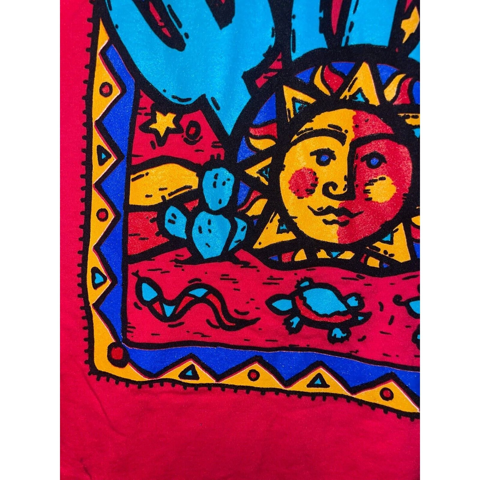 Vintage Vintage Arizona Sunshine Shirt Cactus Art Red Tee VTG 1995 L Size US L / EU 52-54 / 3 - 13 Thumbnail