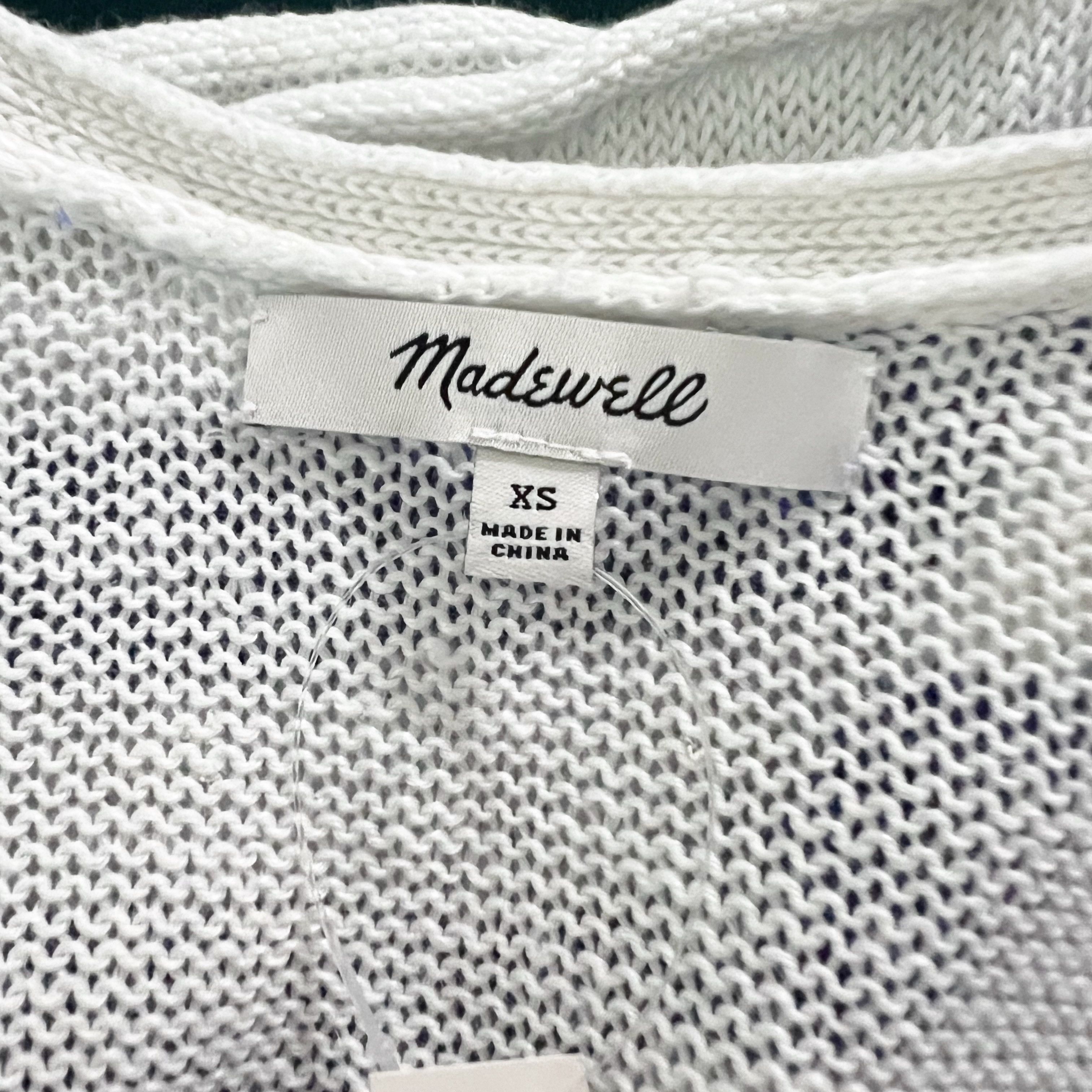 Madewell NEW Madewell Linen Knit Stretch V-Neck Size XS / US 0-2 / IT 36-38 - 2 Thumbnail