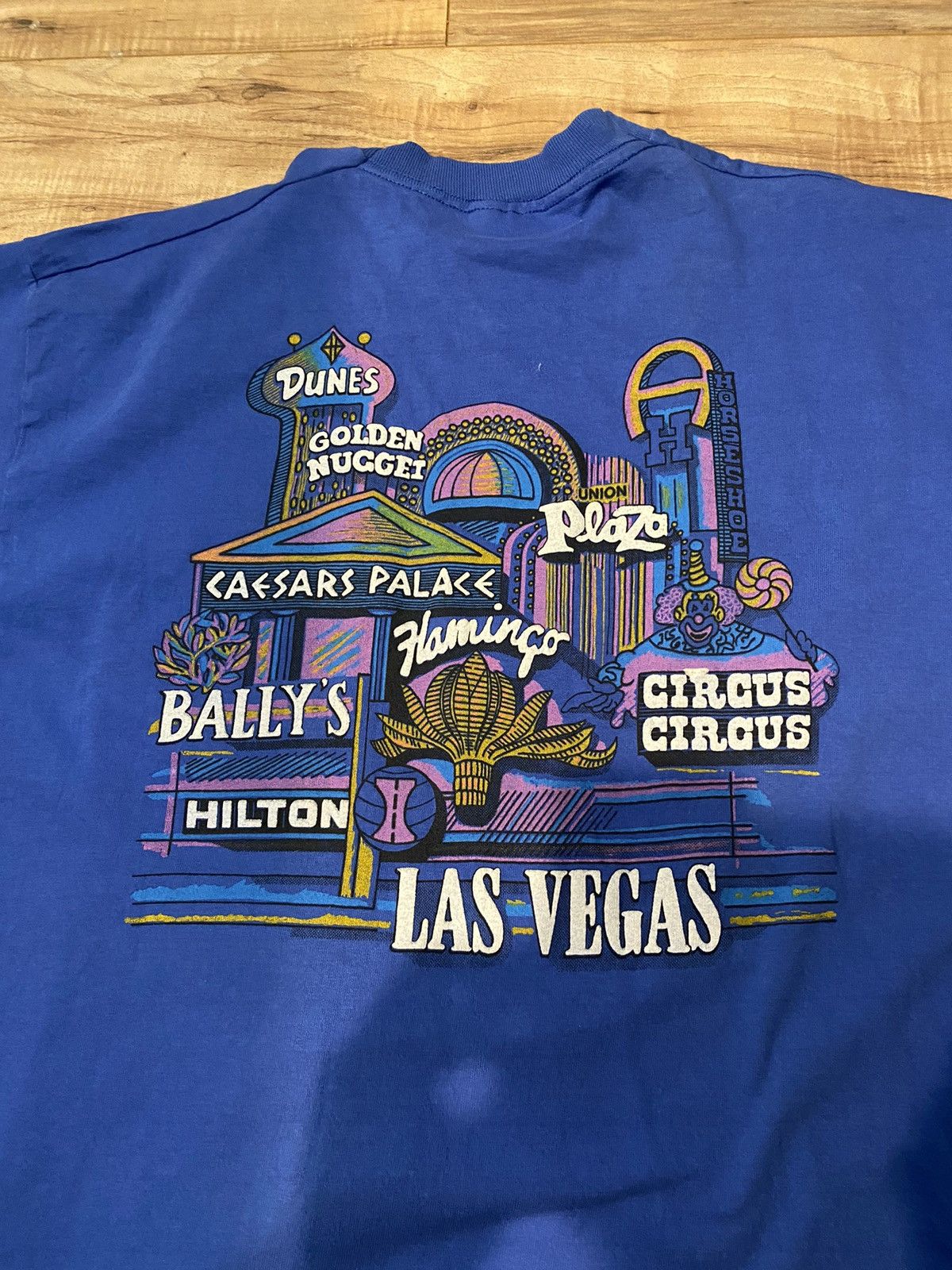 Band Tees × Vintage Vintage 1980’s Las Vegas casino shirt poker black Jack Size US XL / EU 56 / 4 - 1 Thumbnail