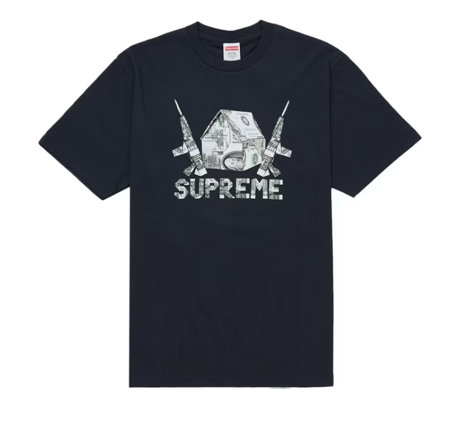 Supreme Supreme Origami Tee Navy Size L Size US L / EU 52-54 / 3 - 1 Thumbnail