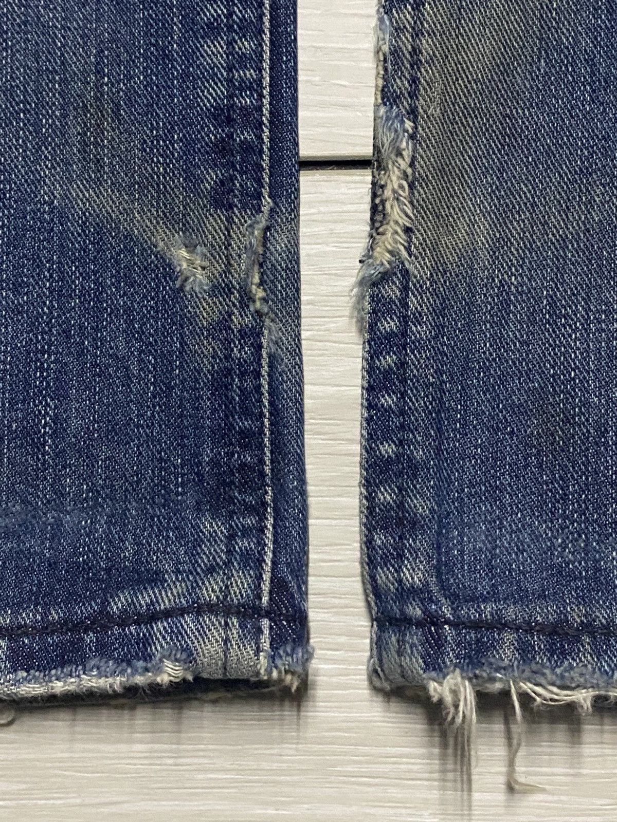 Lee × Number (N)ine Lee Riders Sanforized Dirty Wash Distressed Loose Jeans Size US 30 / EU 46 - 11 Thumbnail