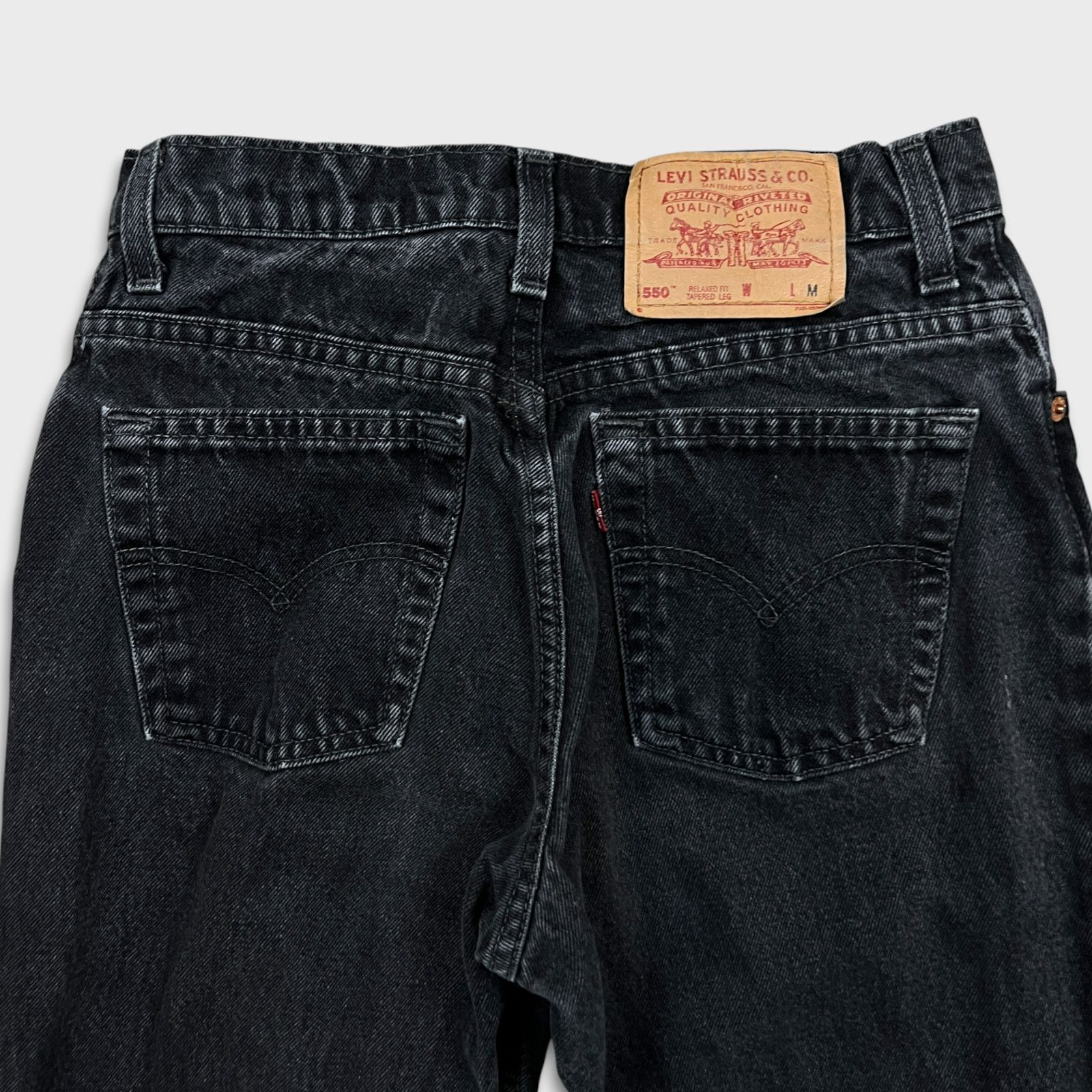 Levi's × Vintage Vintage Levi's 550 Jeans 27x30 Relaxed Fit Tapered 90s Denim Size 27" / US 4 / IT 40 - 6 Thumbnail