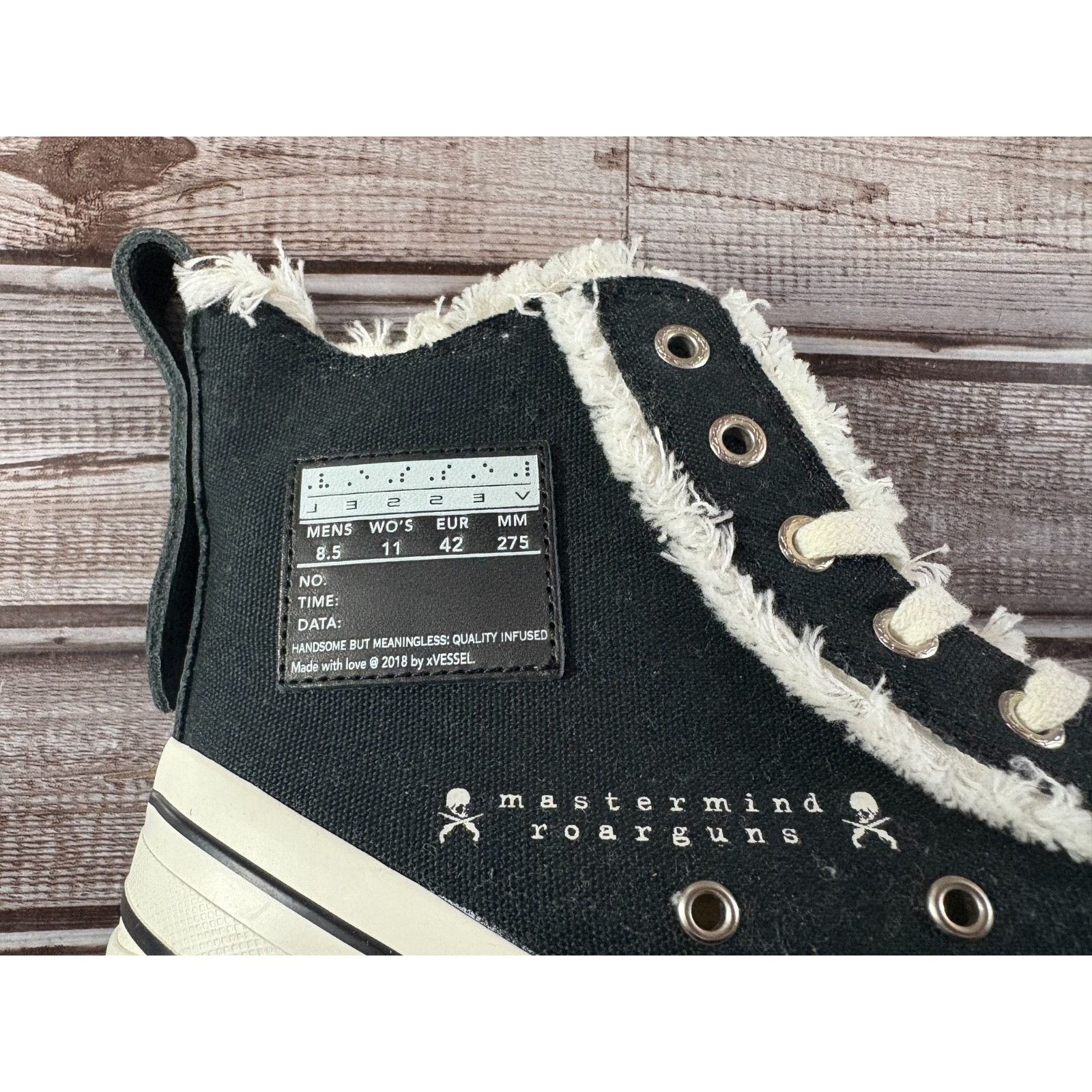 Mastermind World xVESSEL X Roarguns X MASTERMIND Guns N' Skull Highs sneakers Size US 8.5 / EU 41-42 - 6 Thumbnail