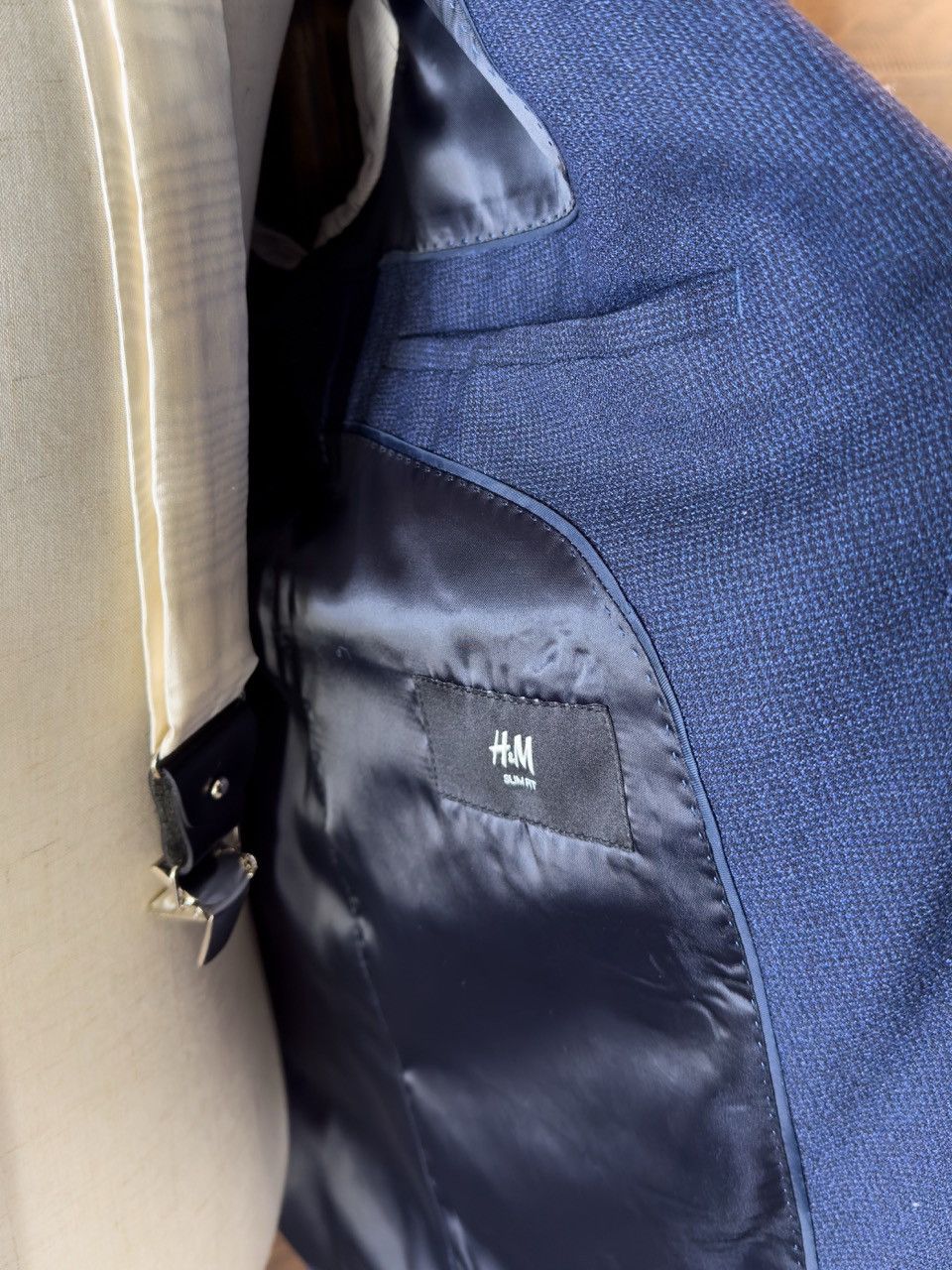 Zara Navy Zara Suit 40R + 33R Size 40L - 7 Thumbnail
