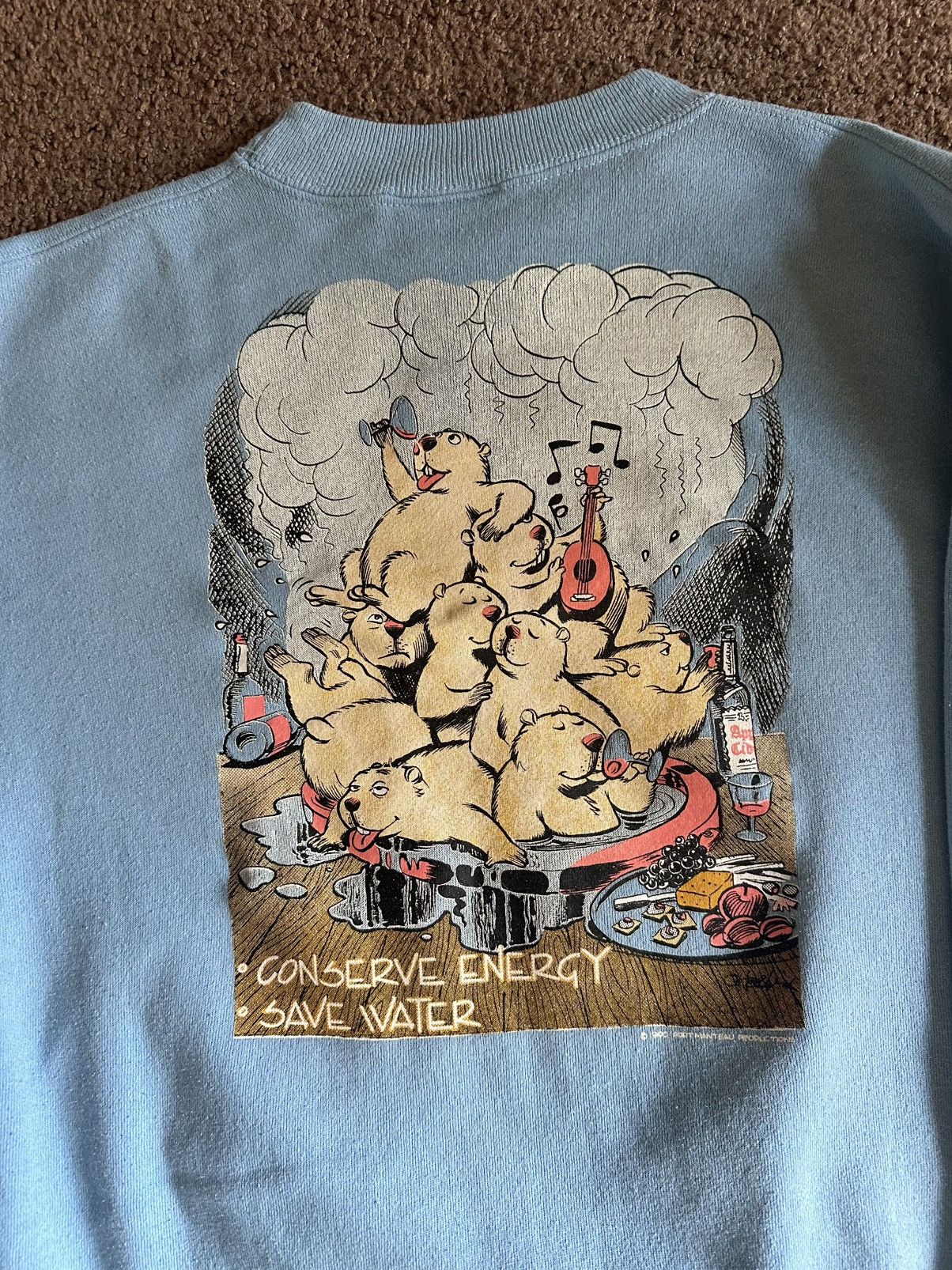 Vintage Recycle Crewneck Size US XL / EU 56 / 4 - 4 Thumbnail