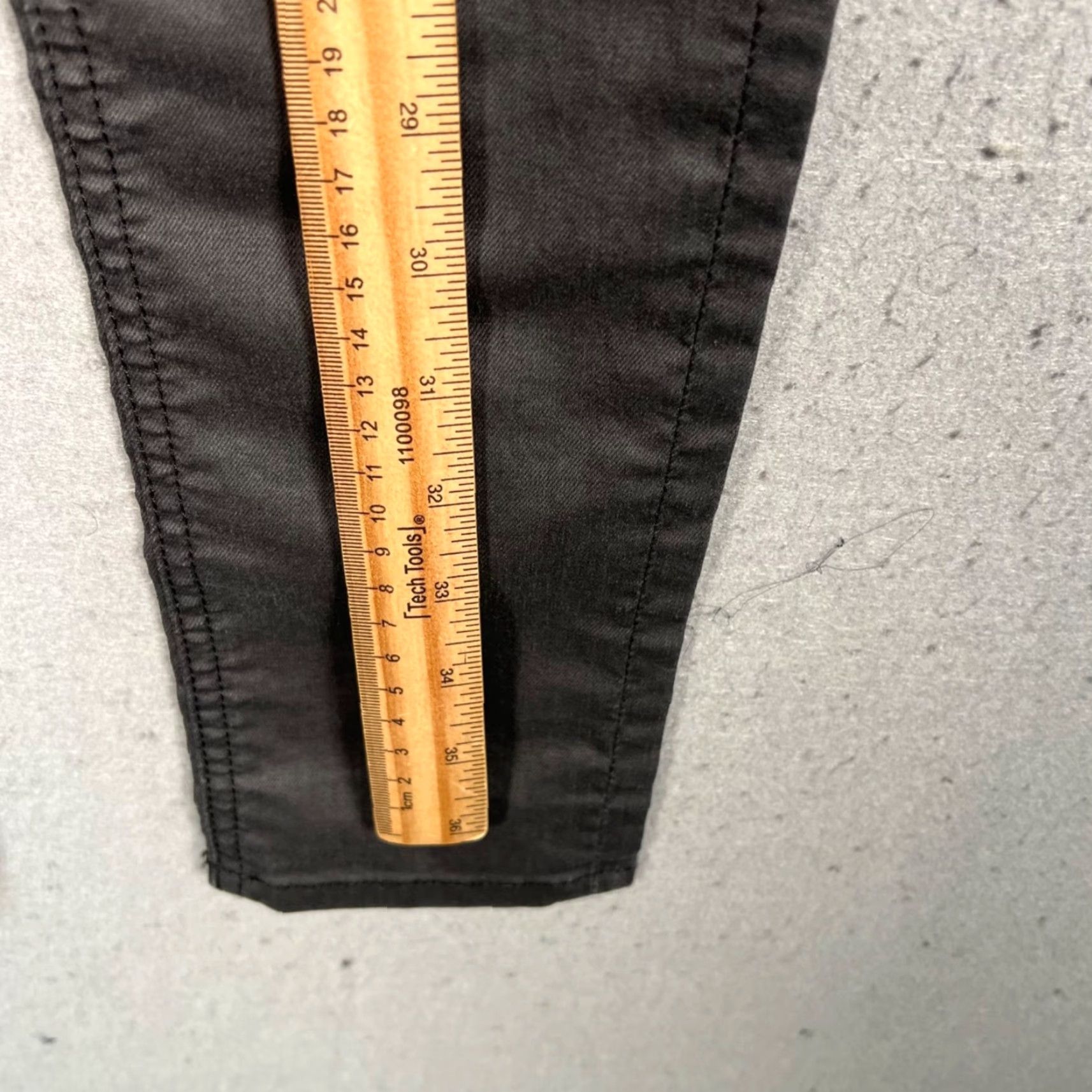 Rag & Bone rag & bone Jeans Womens 26 Faux Leather Skinny Denim Black 5-Pocket Stretch Size 26" / US 2 / IT 38 - 7 Thumbnail