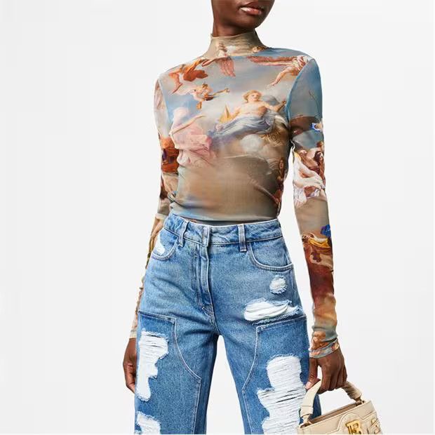 Balmain o1g2r1mq0924 Long Sleeve T-Shirts in Multicolor Size XS / US 0-2 / IT 36-38 - 4 Thumbnail