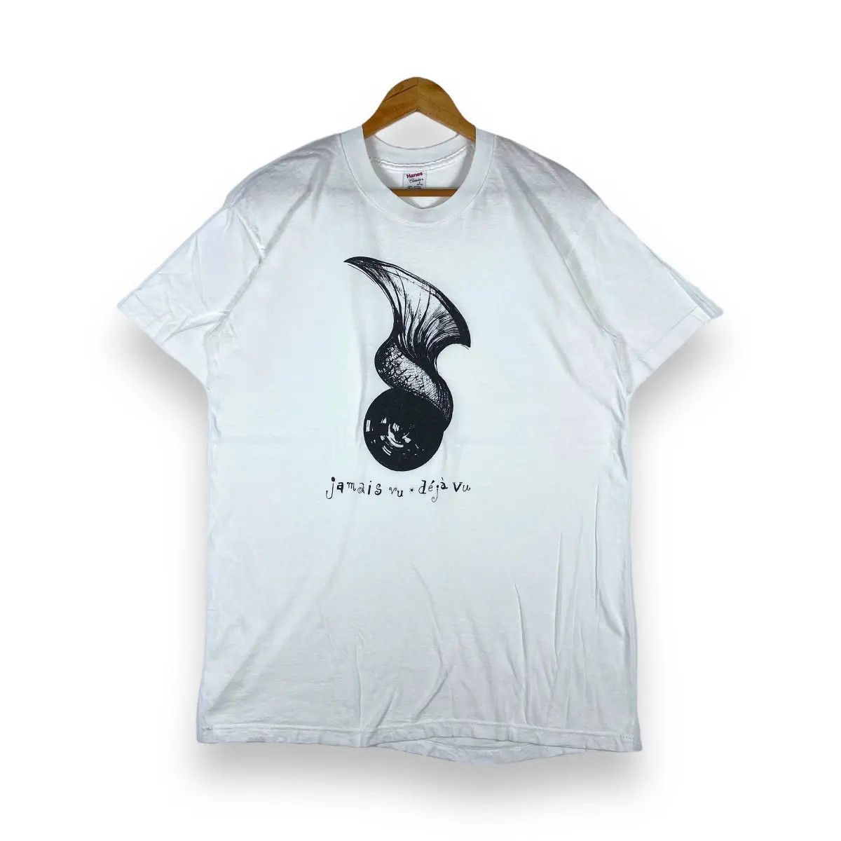 Vintage VINTAGE 90's DEJA VU GRAPHIC ART TEE Size US L / EU 52-54 / 3 - 1 Thumbnail