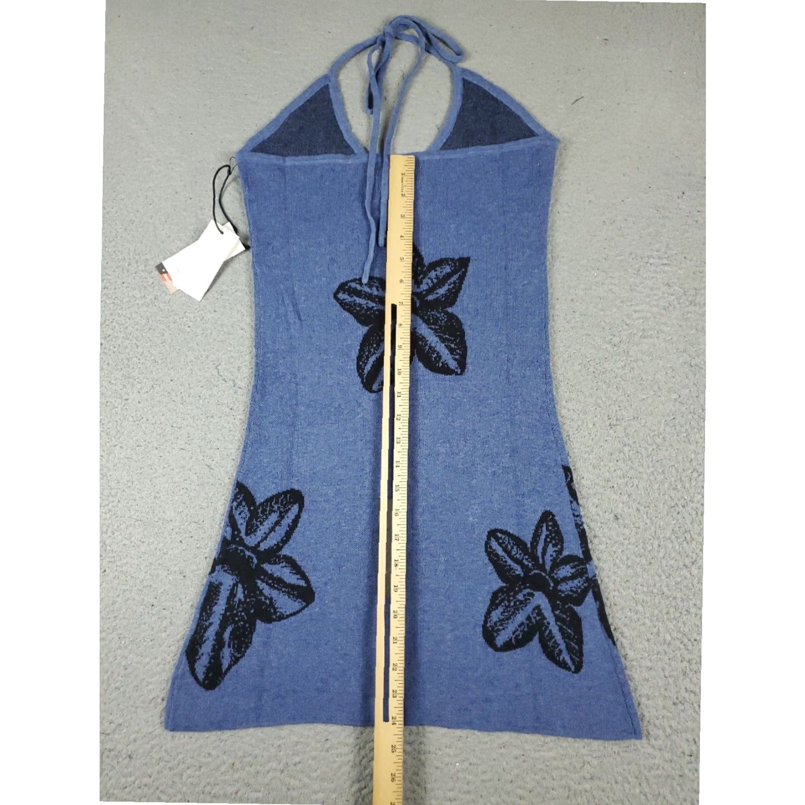Honor the Gift Honor The Gift Womens Blue Floral Mini Knit Dress XS Sleeveless Pullover Size XS / US 0-2 / IT 36-38 - 3 Thumbnail