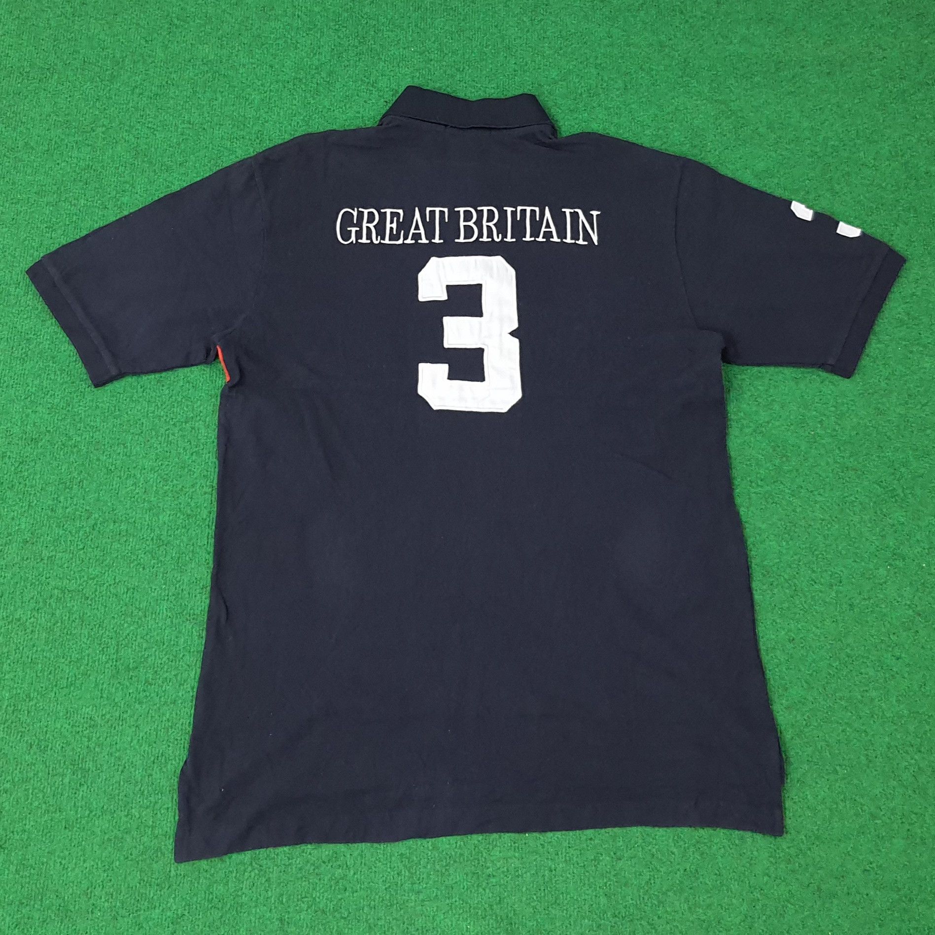 Polo Ralph Lauren Vintage Polo Ralph Lauren Great Britain Polo Shirt C259N79 Size US L / EU 52-54 / 3 - 3 Thumbnail