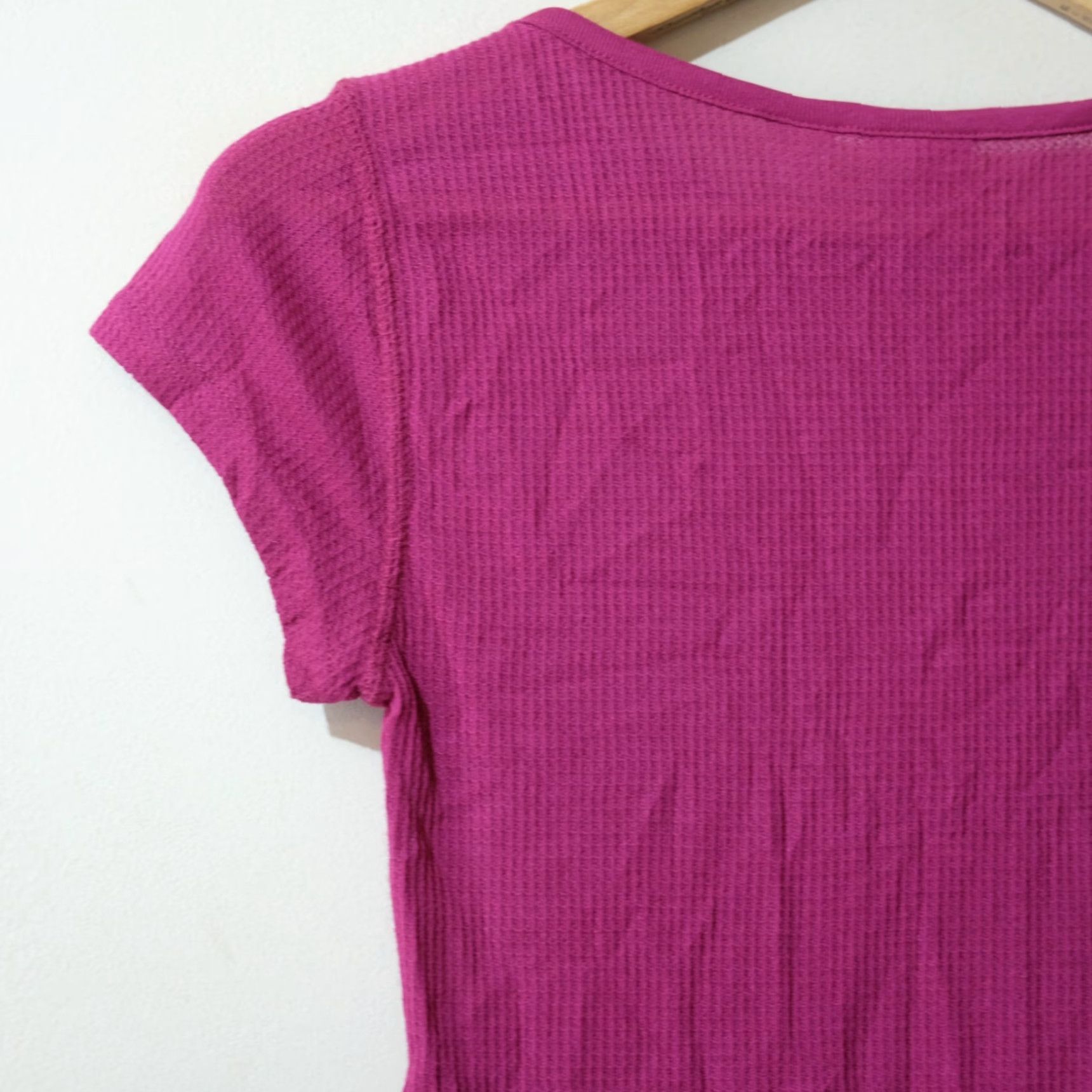 Vintage Nwot! CRB Waffle Knit Top Purple Lightweight Juniors L #H6-44 Shirt Women Preschool? Size L / US 10 / IT 46 - 7 Thumbnail