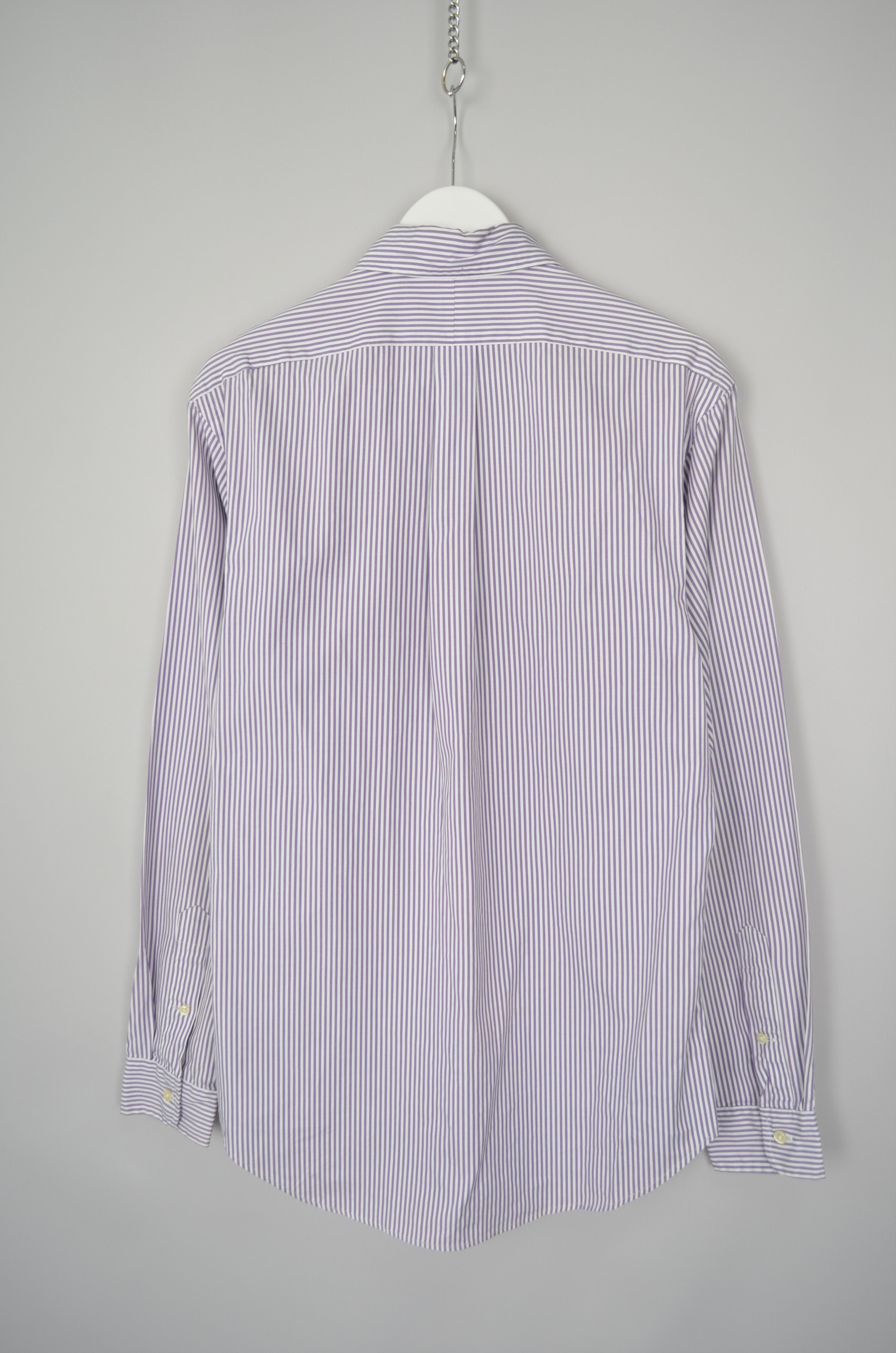 Designer × Polo Ralph Lauren Polo Ralph Lauren Violet Striped L/S Shirt Size 39/M Slim Size US M / EU 48-50 / 2 - 6 Thumbnail