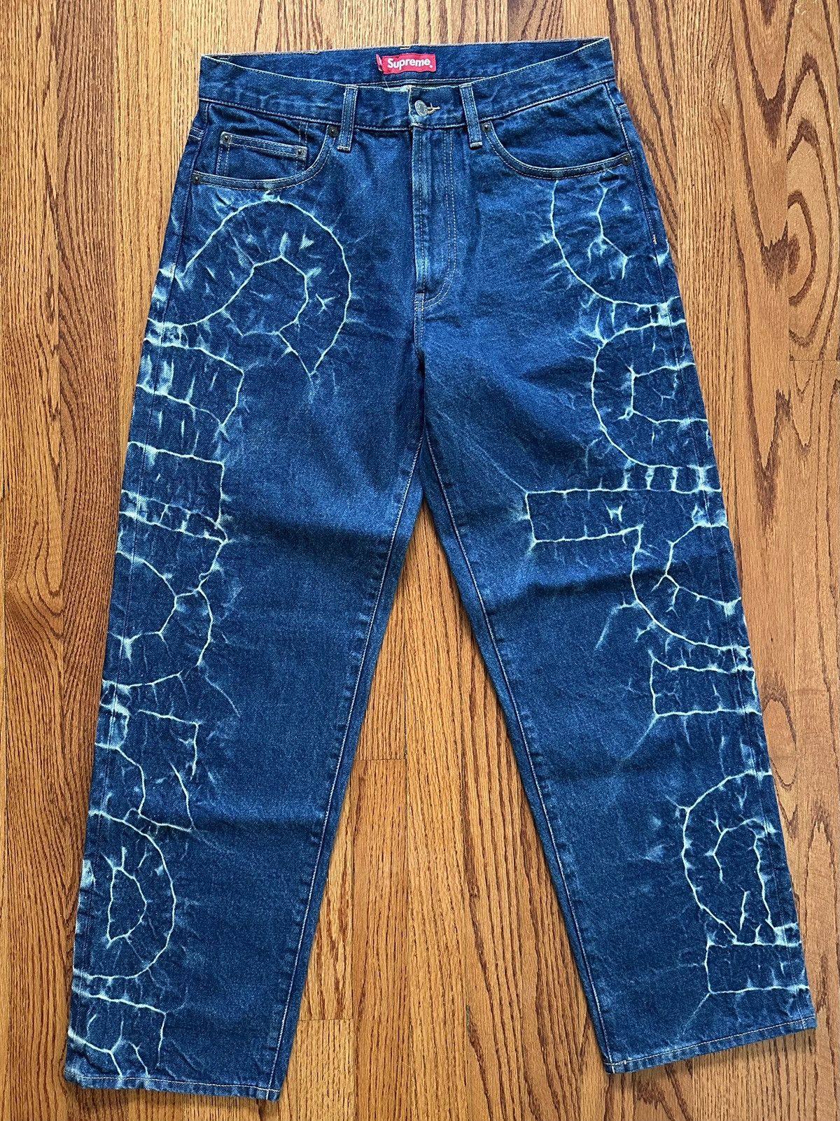 パンツ Supreme S Logo Rigid Baggy Jean Rigid 30 Supreme S Logo Rigid Baggy Jean Black Men's - SS25 - US