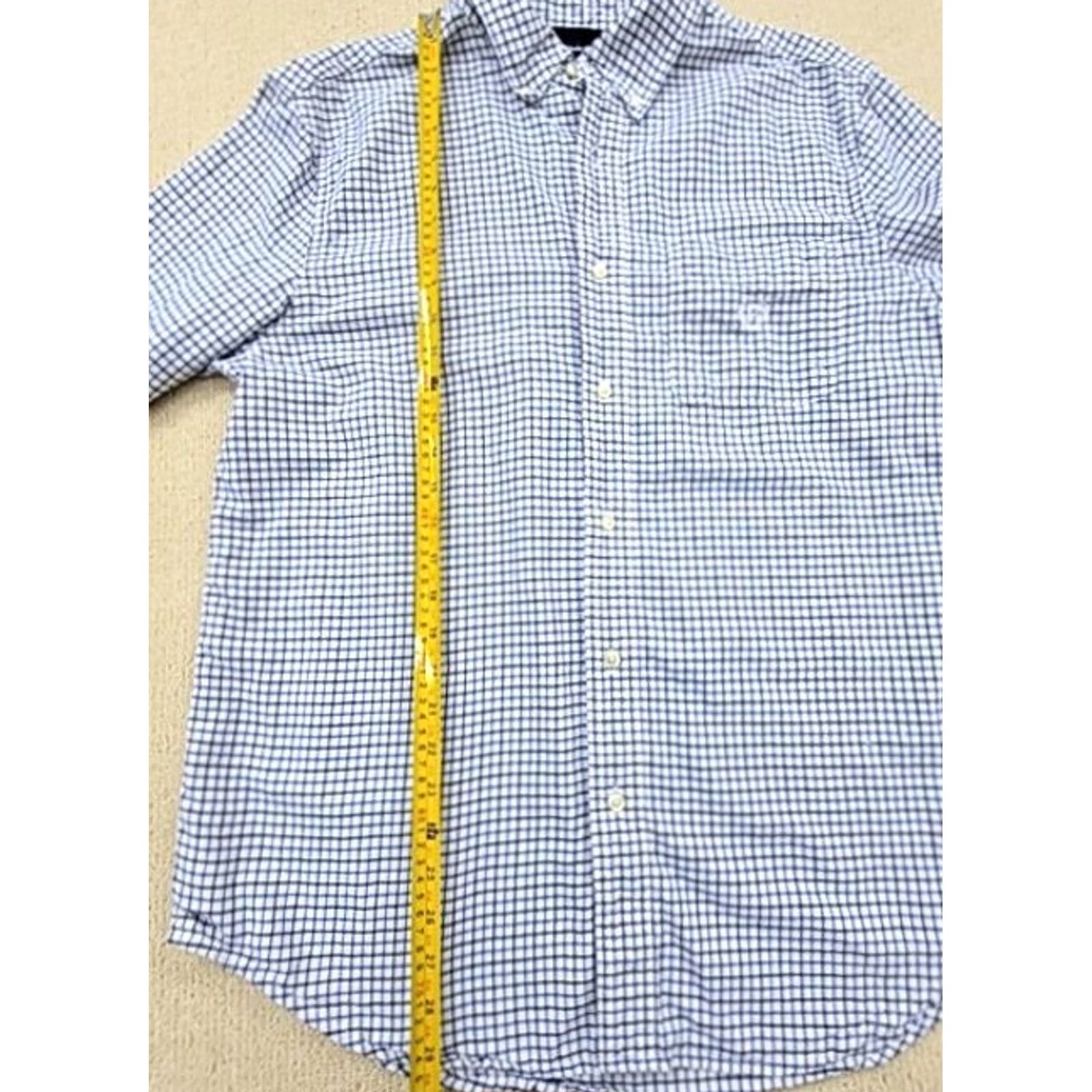 Chaps Chaps Blue Gingham Long Sleeve Button Down Shirt Mens M Cotton 100% Shirt Size US M / EU 48-50 / 2 - 6 Thumbnail