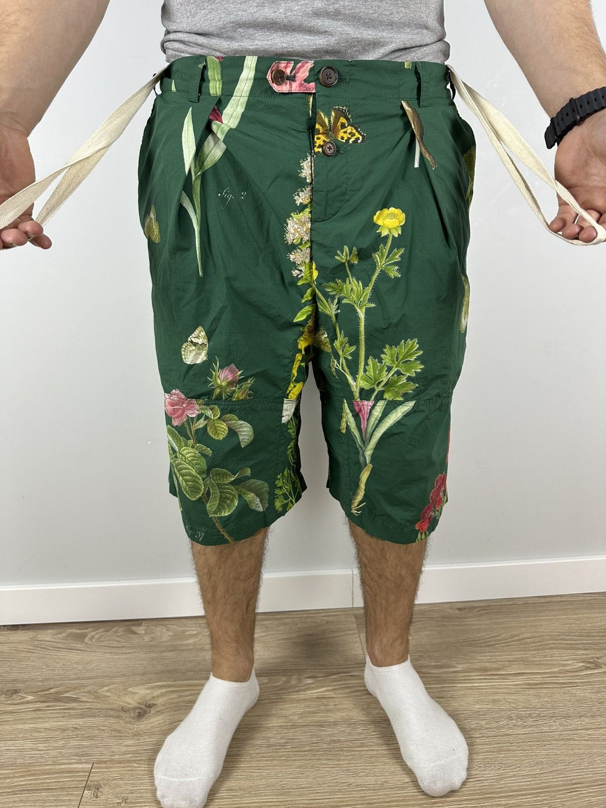 Aleksandr Manamis ALEKSANDR MANAMIS Unisex PANTS Bridges Shorts floral Size US 34 / EU 50 - 3 Thumbnail