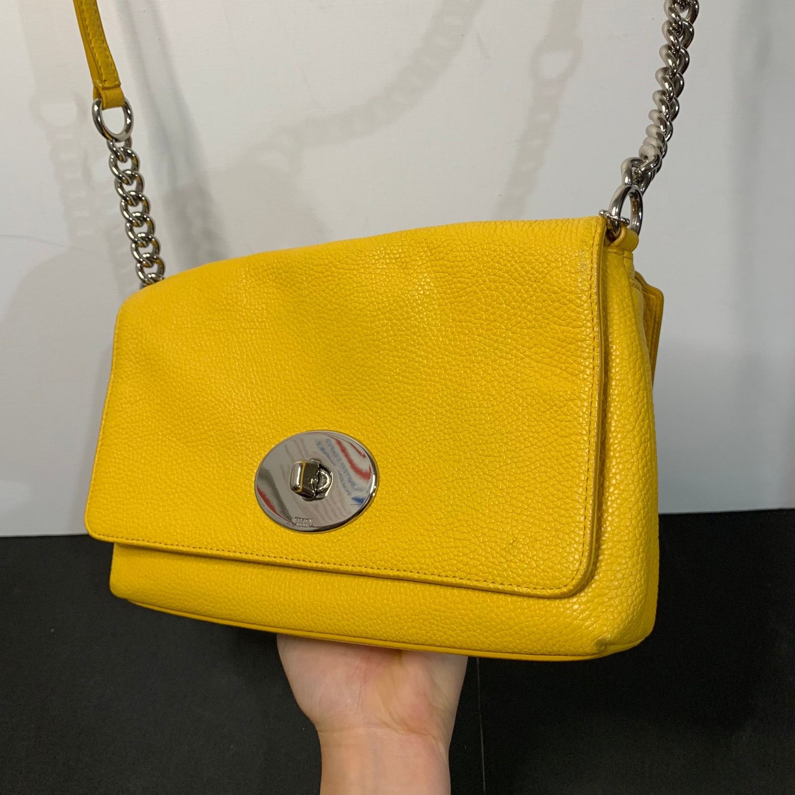 Coach Coach Crosstown Crossbody Bag. With Chain Detail & Turnlock Size ONE SIZE - 6 Thumbnail