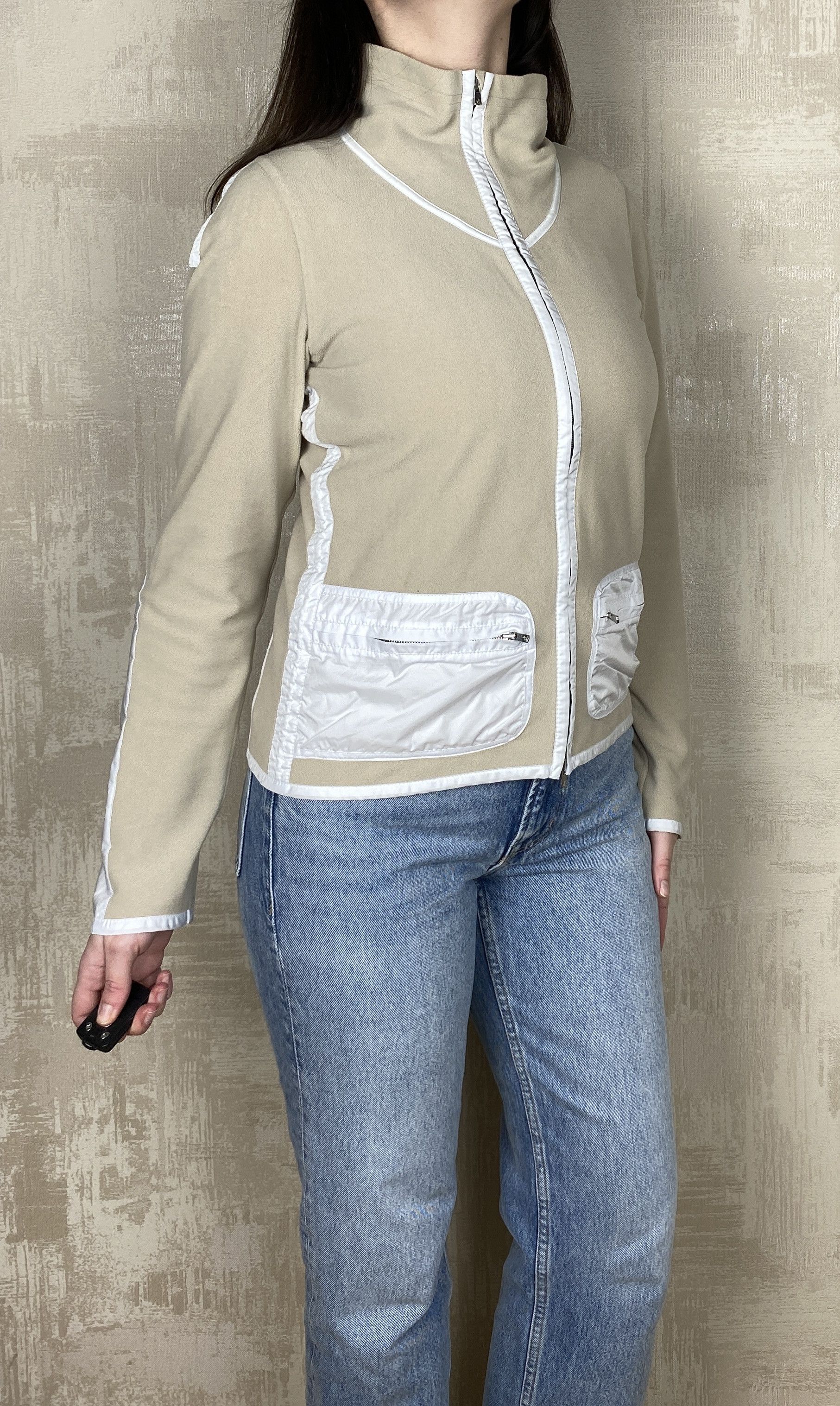 Frauenschuh Frauenschuh Beige Fleece Full Zip Jacket Made in Austria Size M / US 6-8 / IT 42-44 - 3 Thumbnail