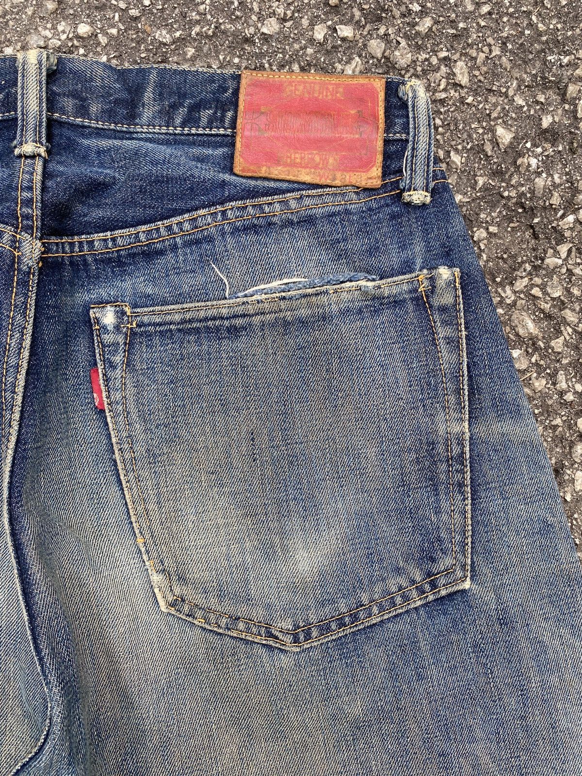 Japanese Brand × Pherrow's Vintage 90’s Pherrows Japan Washed Blue Selvedge Denim Size US 29 - 15 Thumbnail