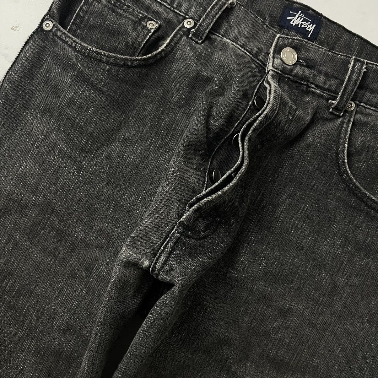 Stussy × Vintage VINTAGE 00's BLACK JEANS STUSSY Size US 32 / EU 48 - 9 Thumbnail