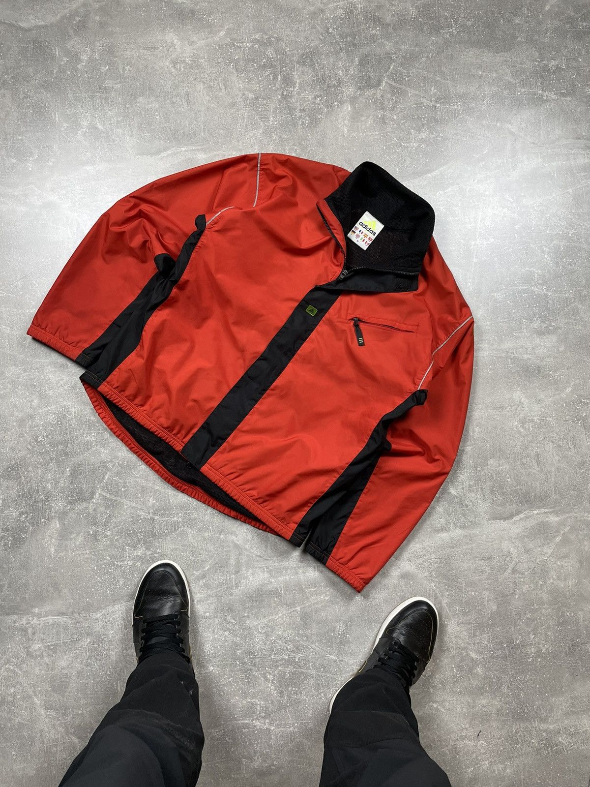 Adidas × Vintage Vintage 2000 Equipment Adidas Reflective Windbreaker Jacket Size US M / EU 48-50 / 2 - 1 Thumbnail