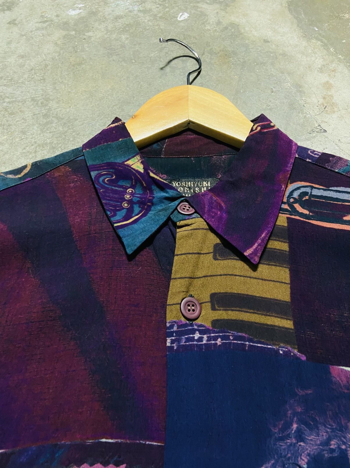 Yoshiyuki Konishi Vintage Yoshiyuki Konishi FICCE Silk Shirt - Jazz Print Size US L / EU 52-54 / 3 - 8 Thumbnail